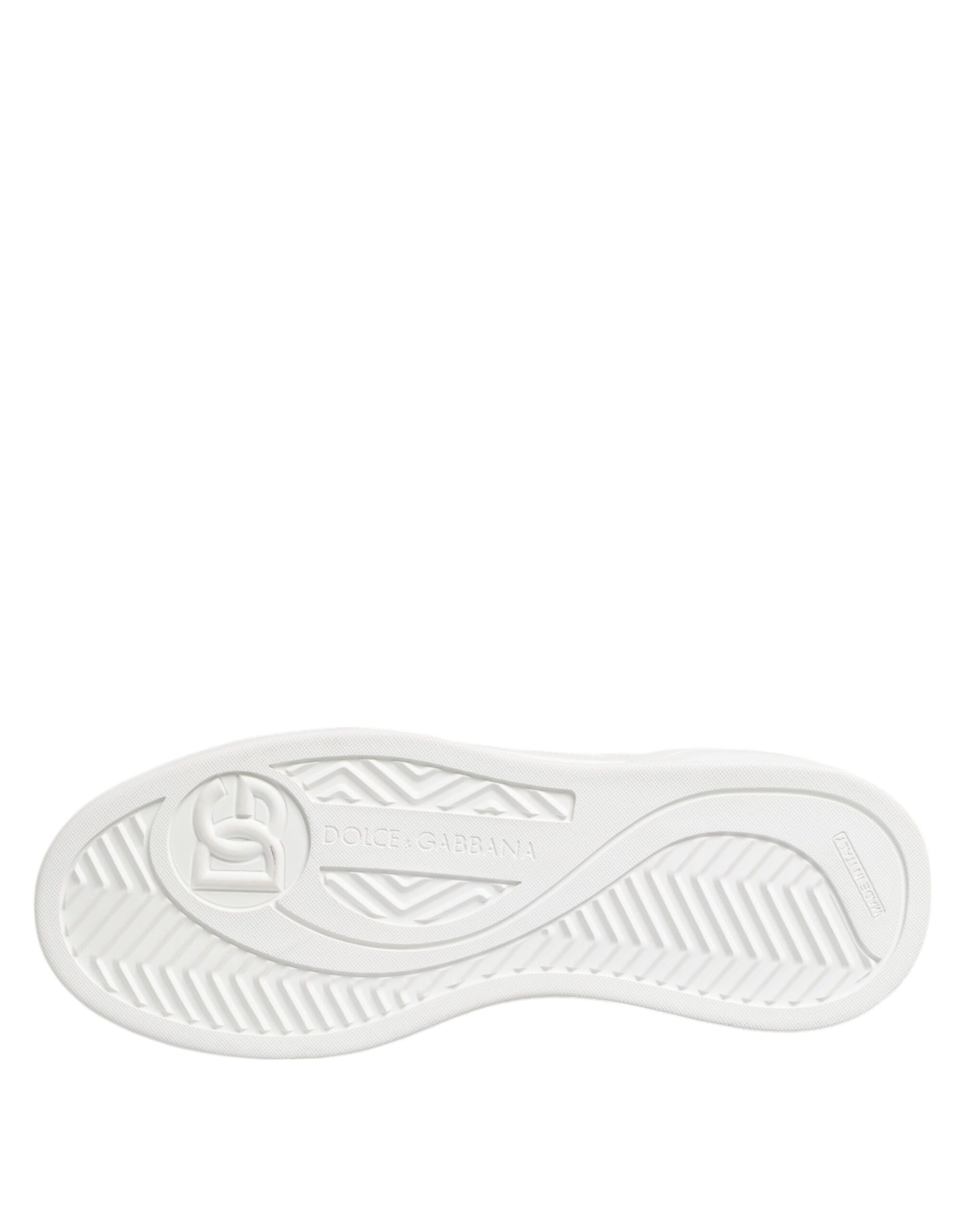 Chaussures basses Dolce & Gabbana Miami en cuir blanc
