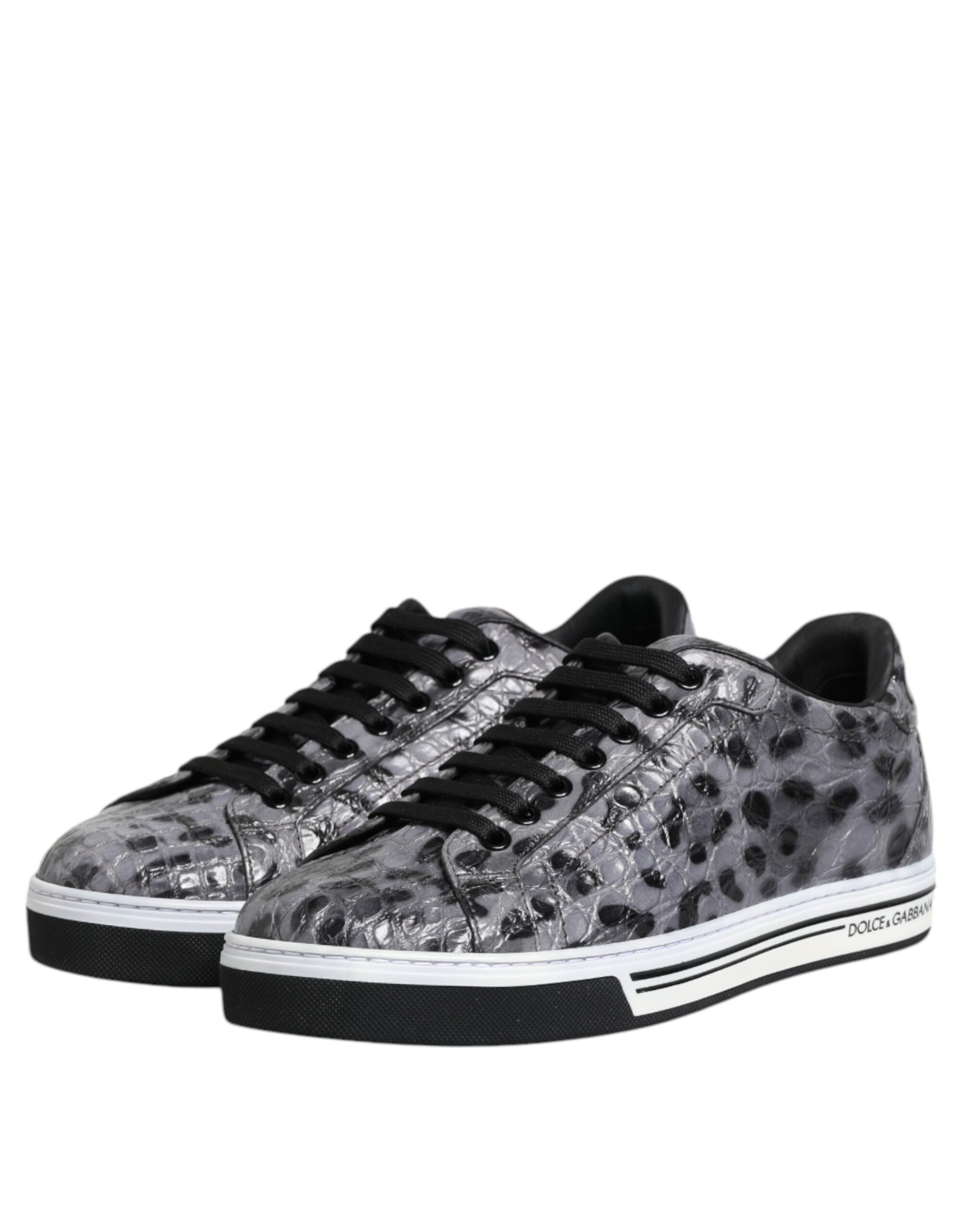 Dolce & Gabbana Grey Low Top Sneakers for Men side view