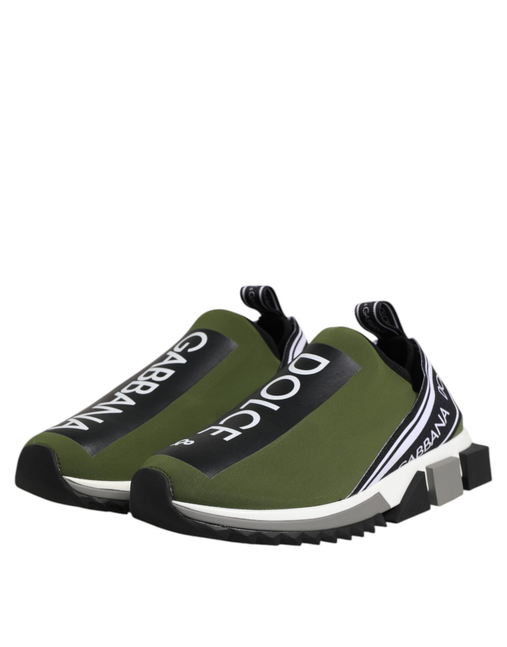 Dolce & Gabbana Green Low Top Sneakers for Men side view