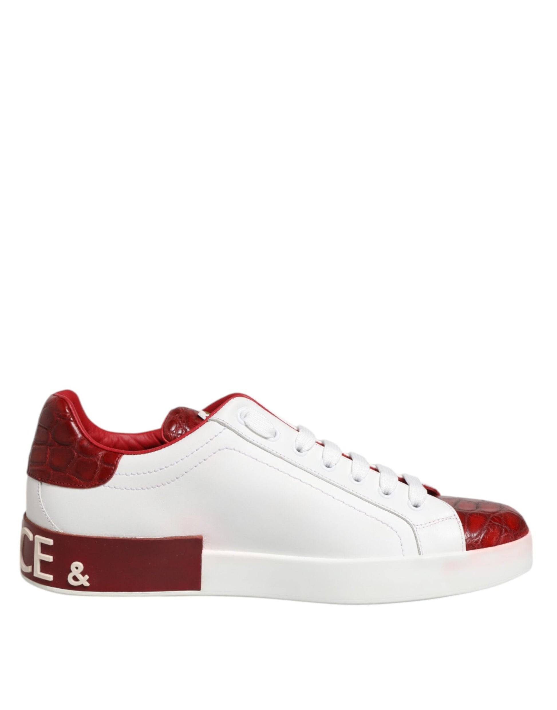 Dolce & Gabbana White Low Top Sneakers for Men