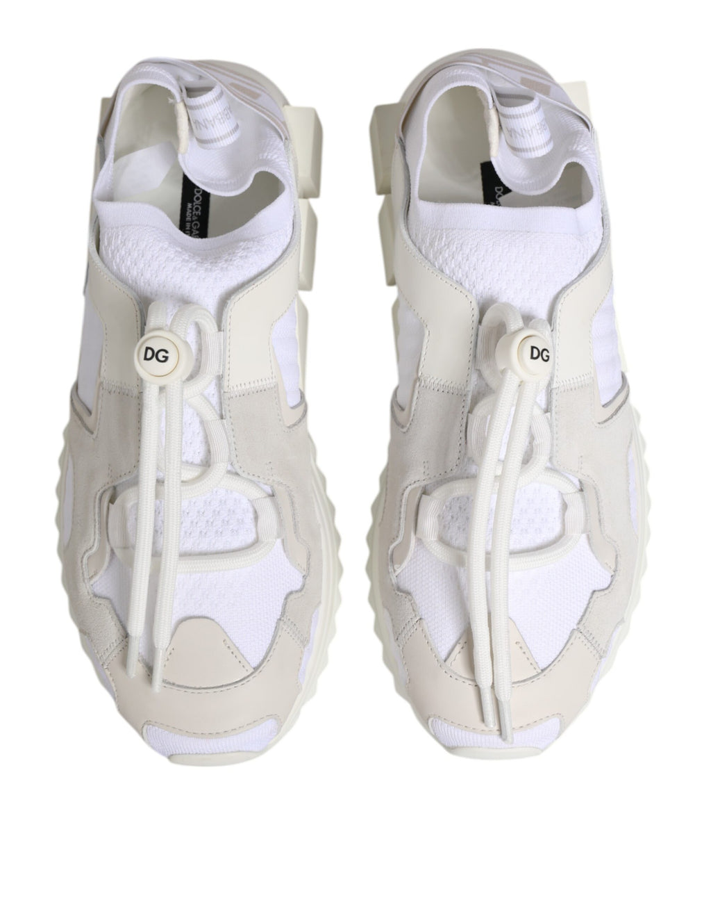 Dolce & Gabbana White Low Top Sneakers for Men detail view