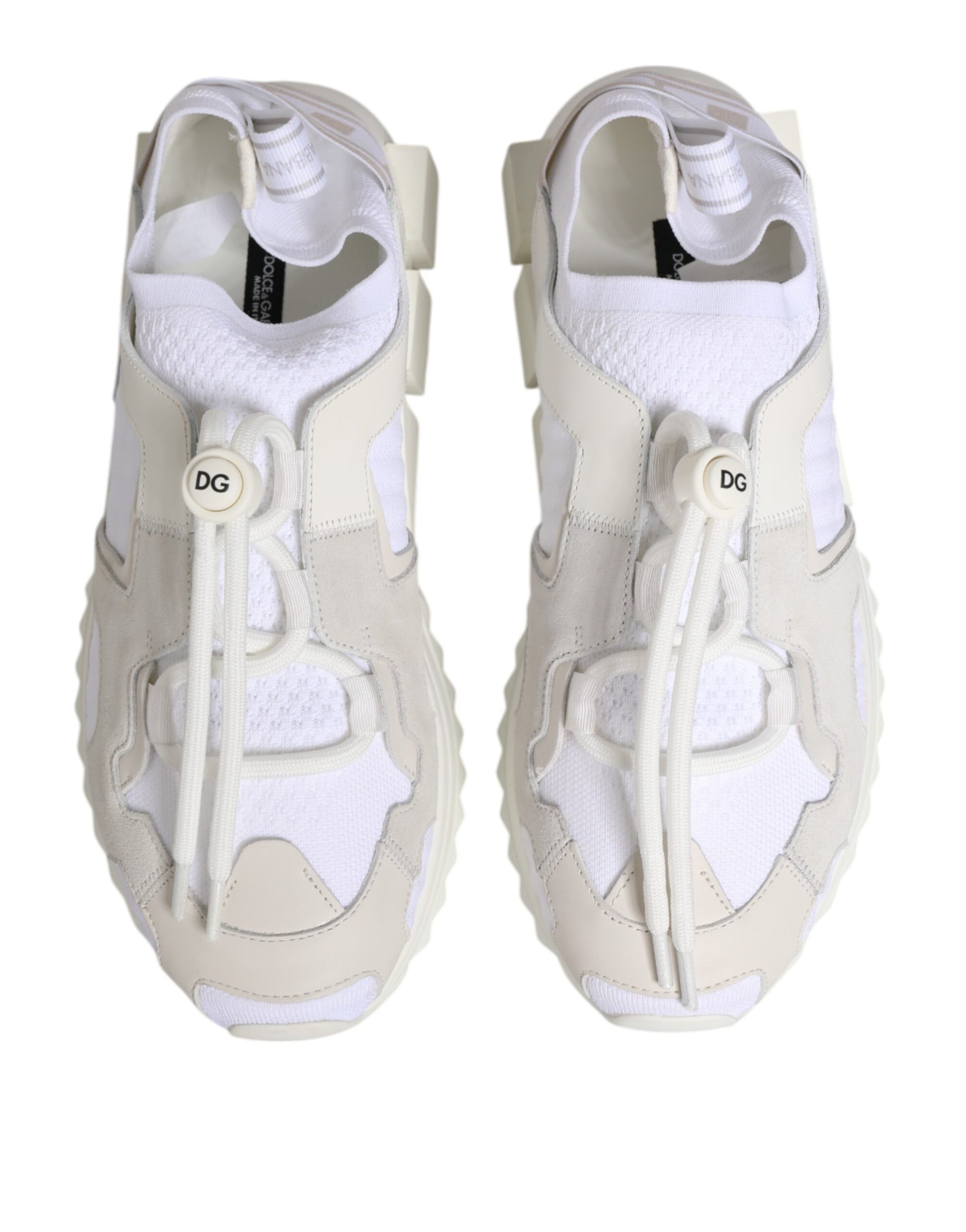 Dolce & Gabbana White Low Top Sneakers for Men detail view