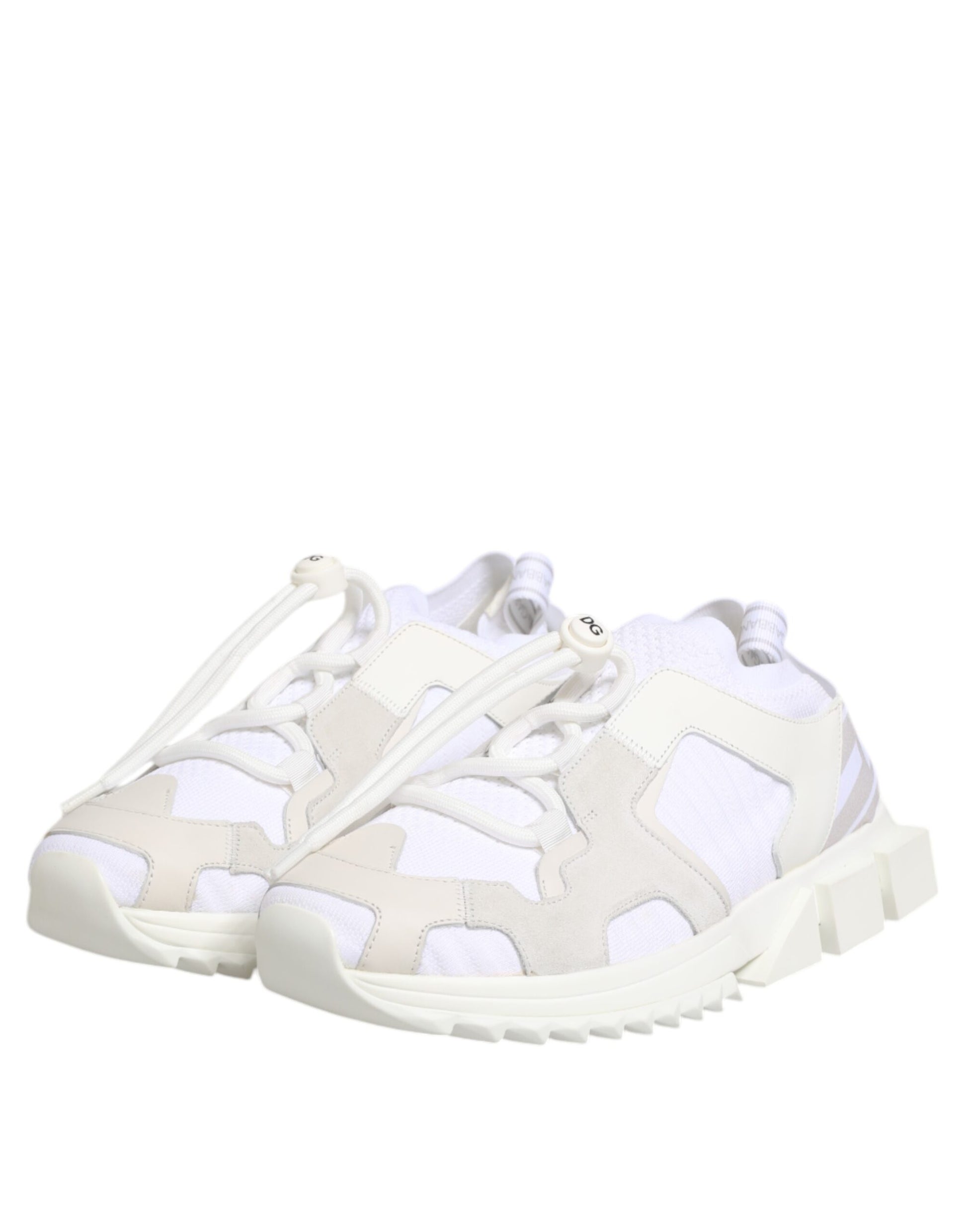 Dolce & Gabbana White Low Top Sneakers for Men side view
