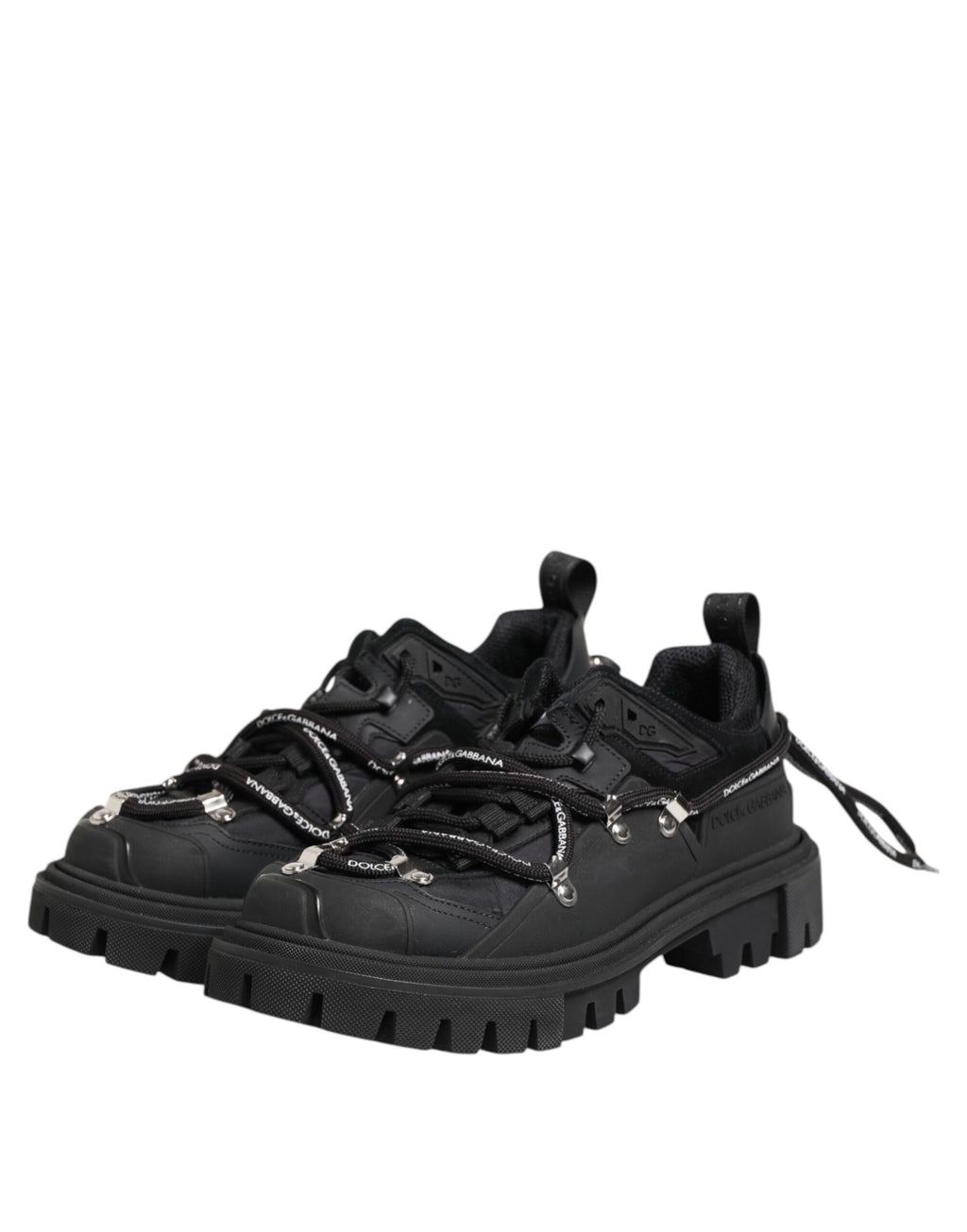 Dolce & Gabbana Black Low Top Sneakers for Men side view