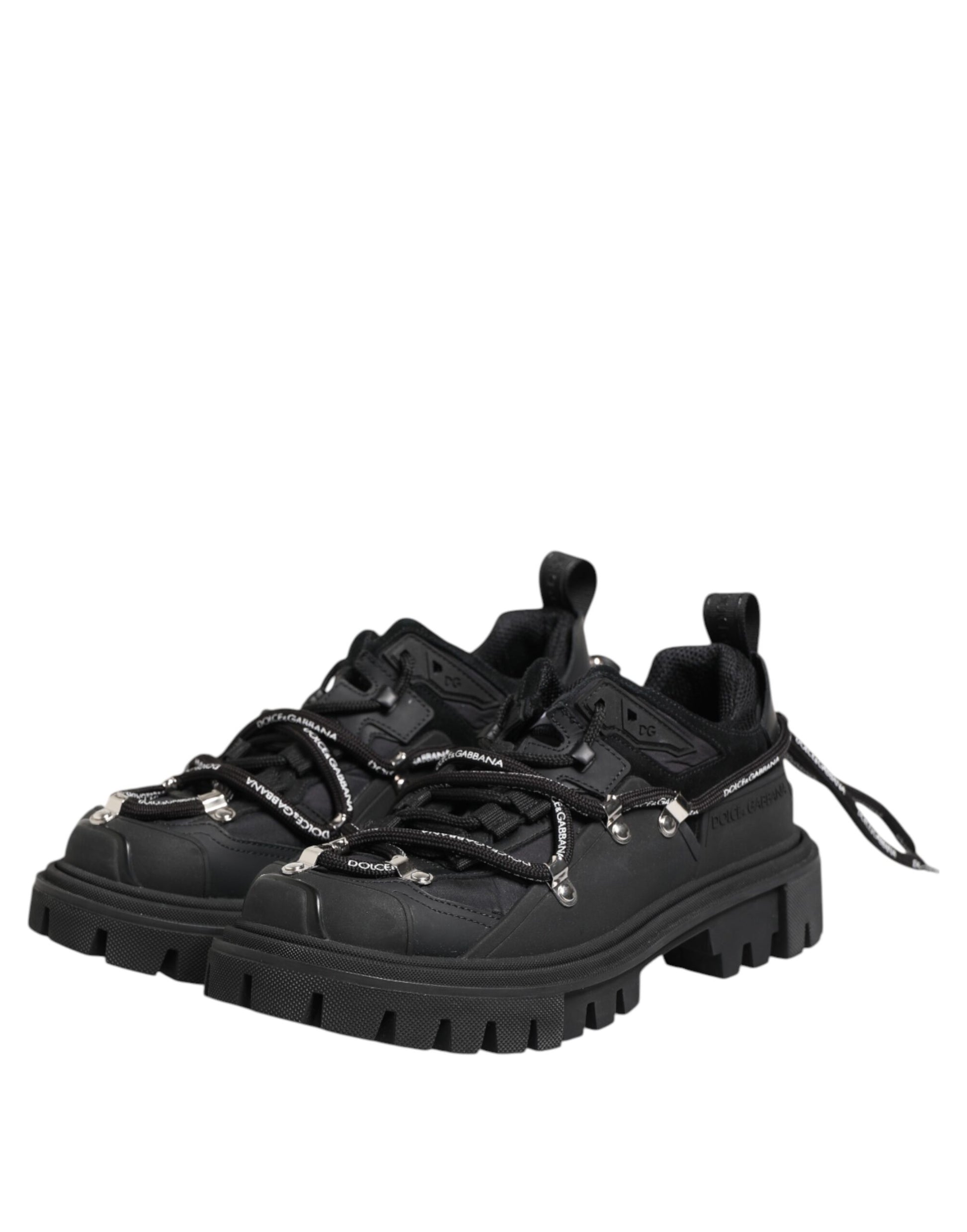 Dolce & Gabbana Black Low Top Sneakers for Men side view