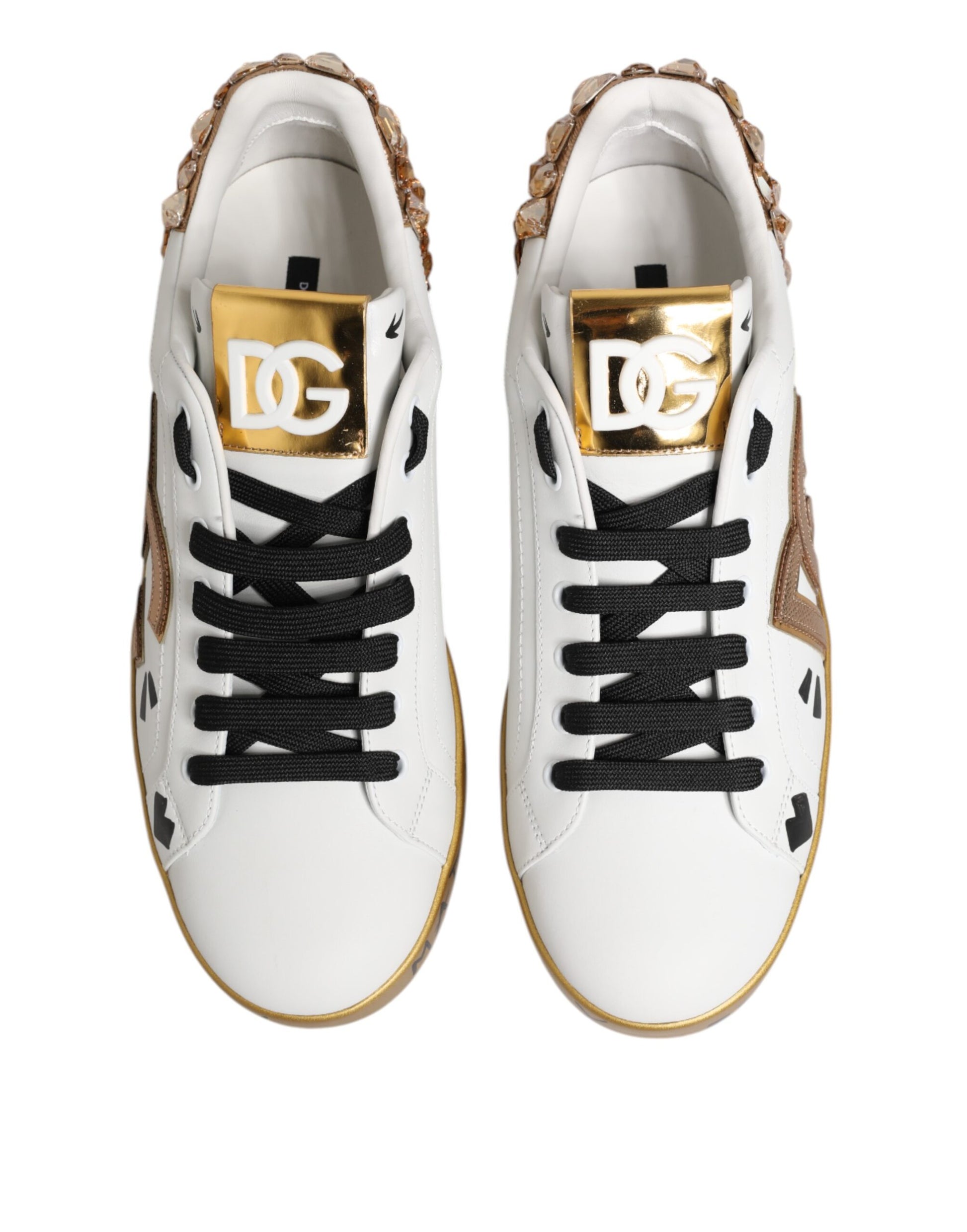 Dolce & Gabbana White Low Top Sneakers for Men detail view