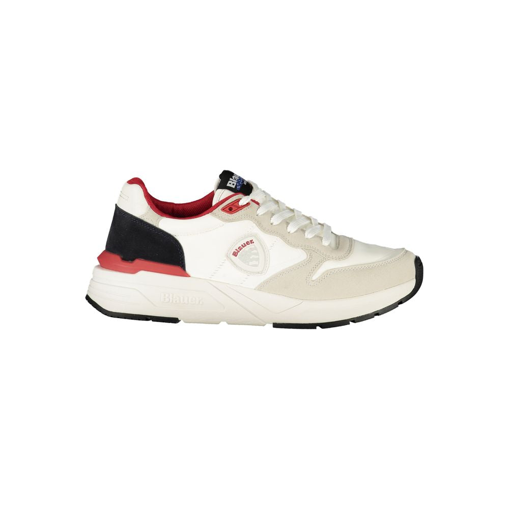 Blauer Baskets montantes homme en polyuréthane blanc