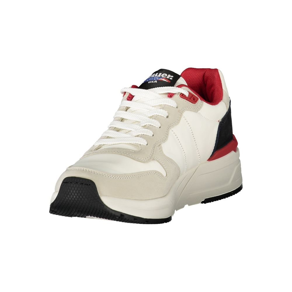 Blauer Baskets montantes homme en polyuréthane blanc