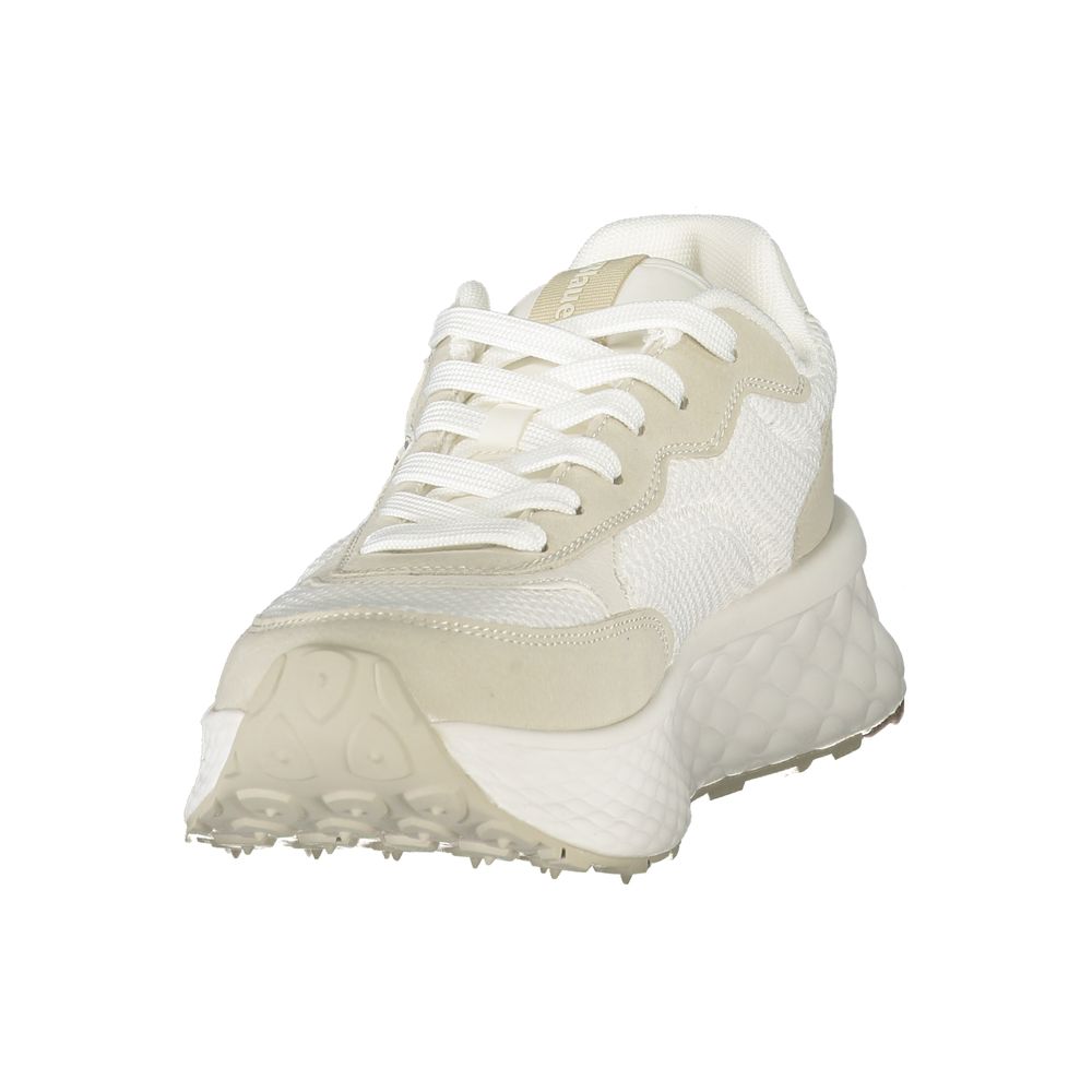 Baskets Blauer blanches en polyuréthane pour femme