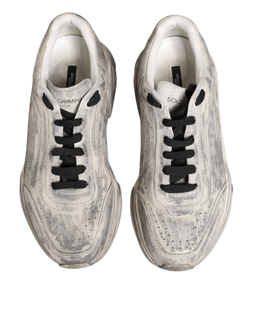 Dolce & Gabbana White Low Top Sneakers for Men detail view