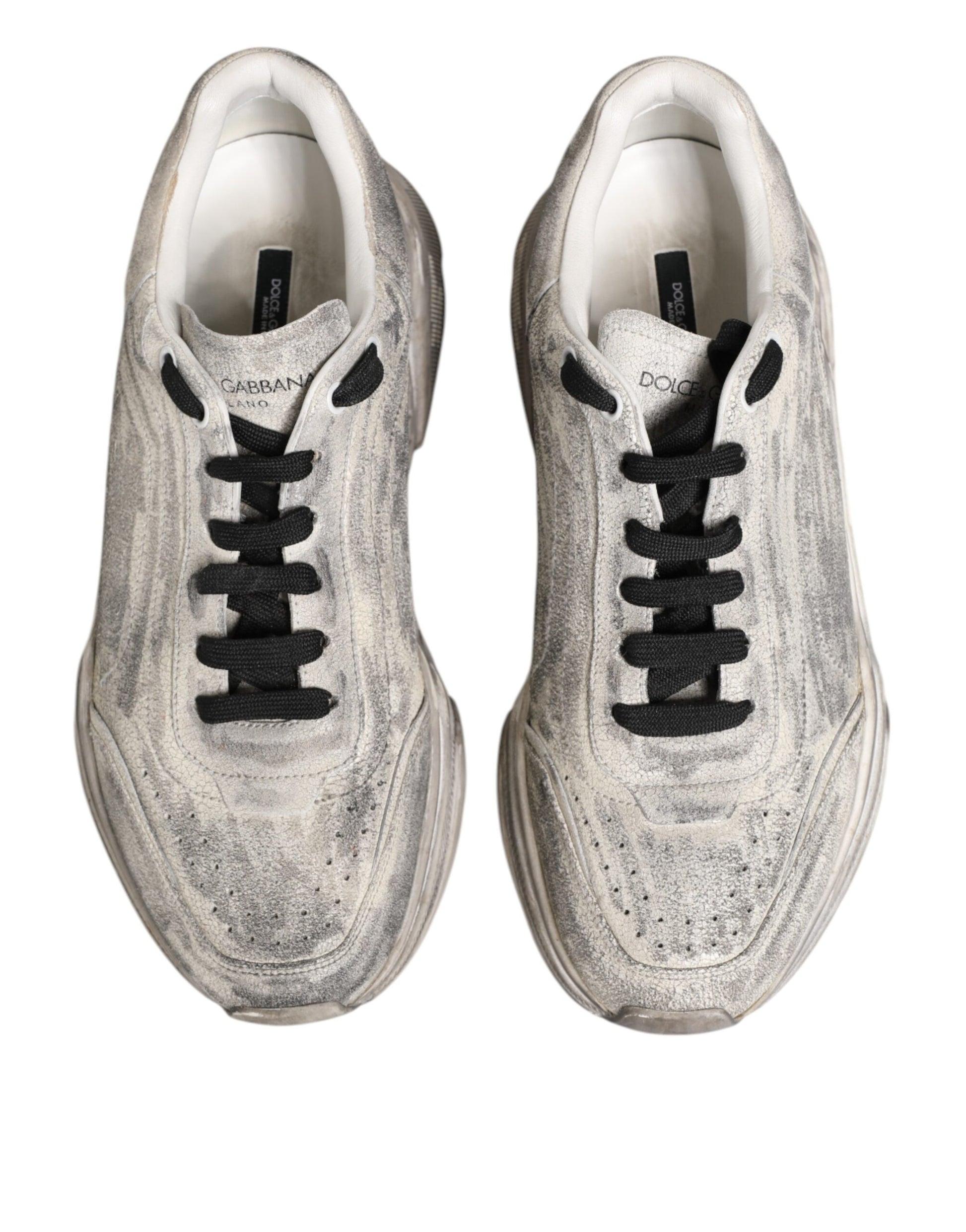 Dolce & Gabbana White Low Top Sneakers for Men detail view