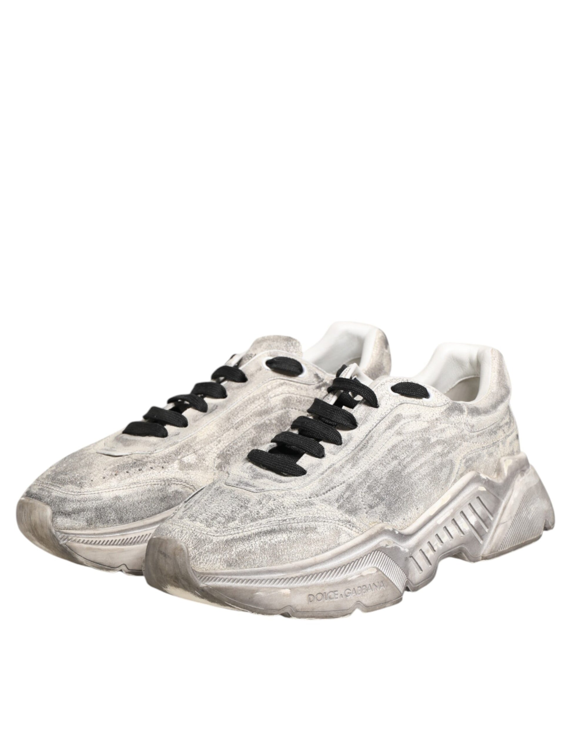 Dolce & Gabbana White Low Top Sneakers for Men side view