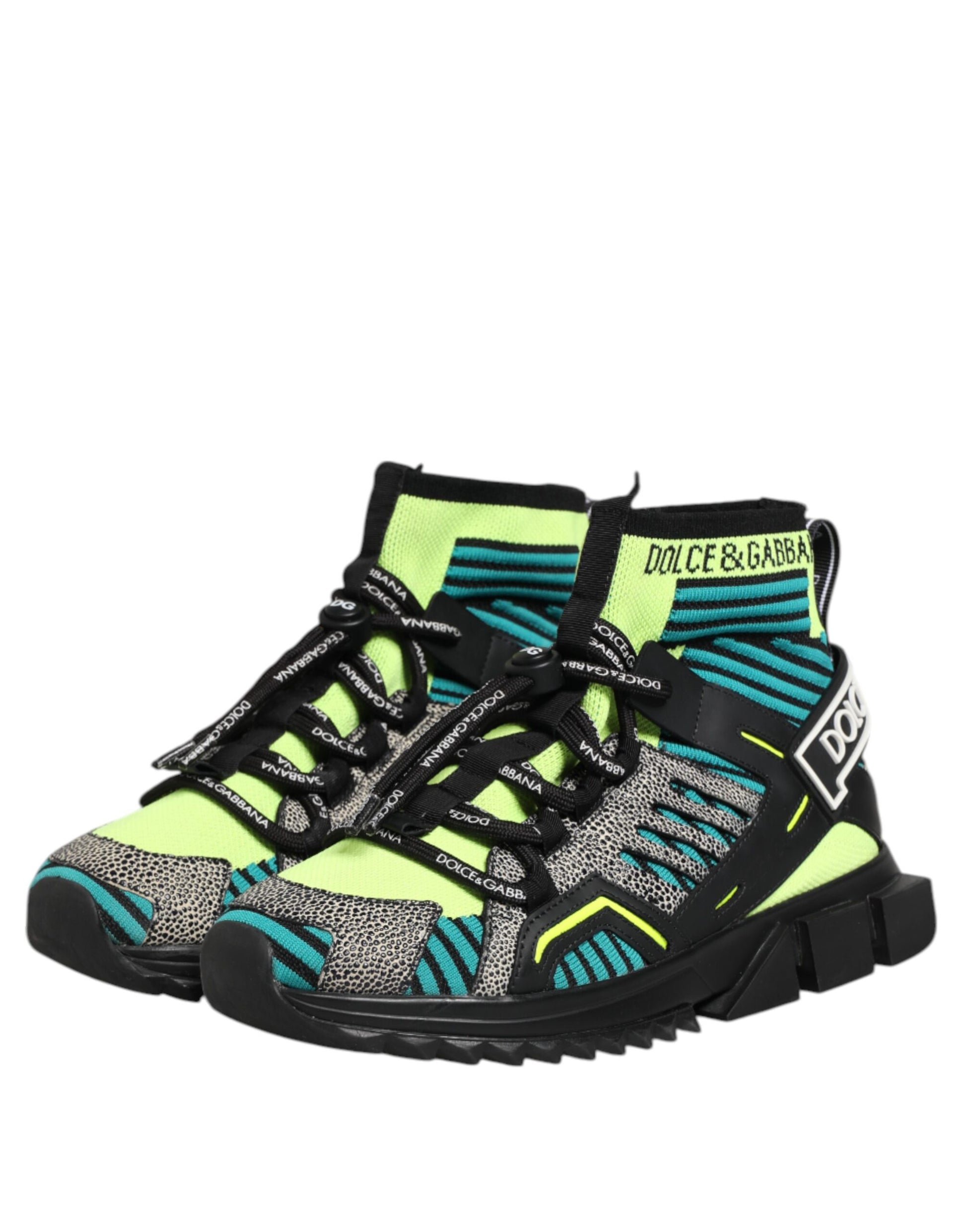 Dolce & Gabbana Multicolor High Tops for Men side view