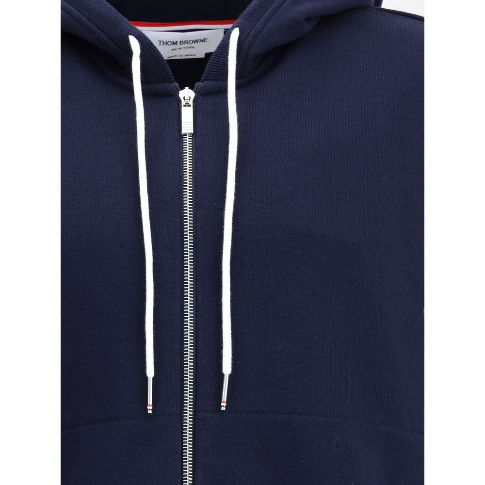 Sweat-shirt en coton bleu Thom Browne