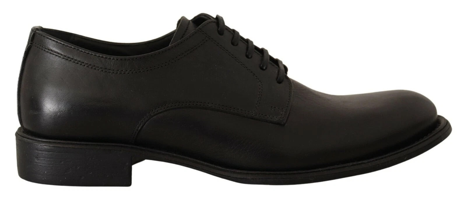 Chaussures Richelieu Homme Habillées en Cuir Noir à Lacets Dolce & Gabbana