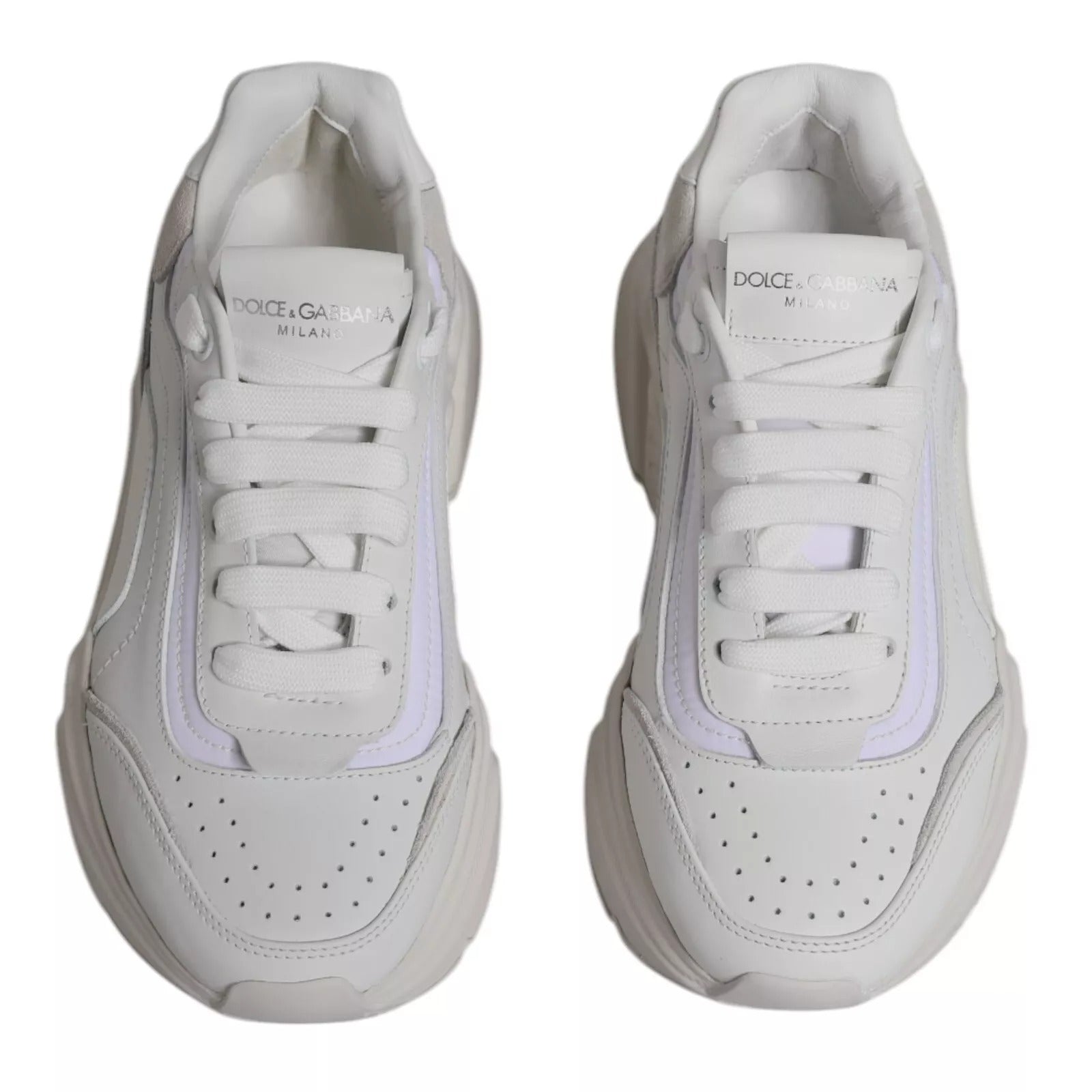 Dolce & Gabbana White Low Top Sneakers for Men detail view