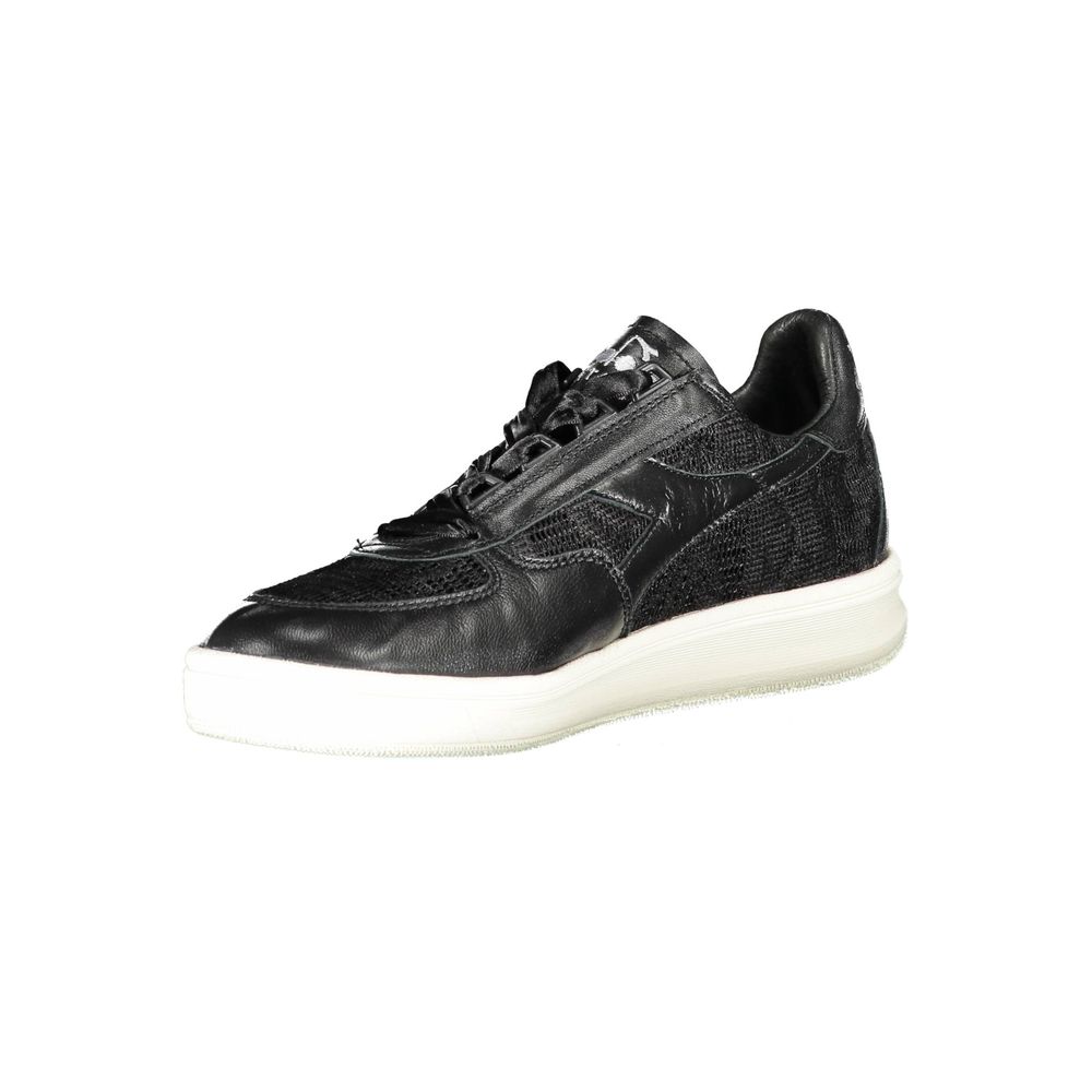 Diadora – Schwarzer Stoff-Sneaker
