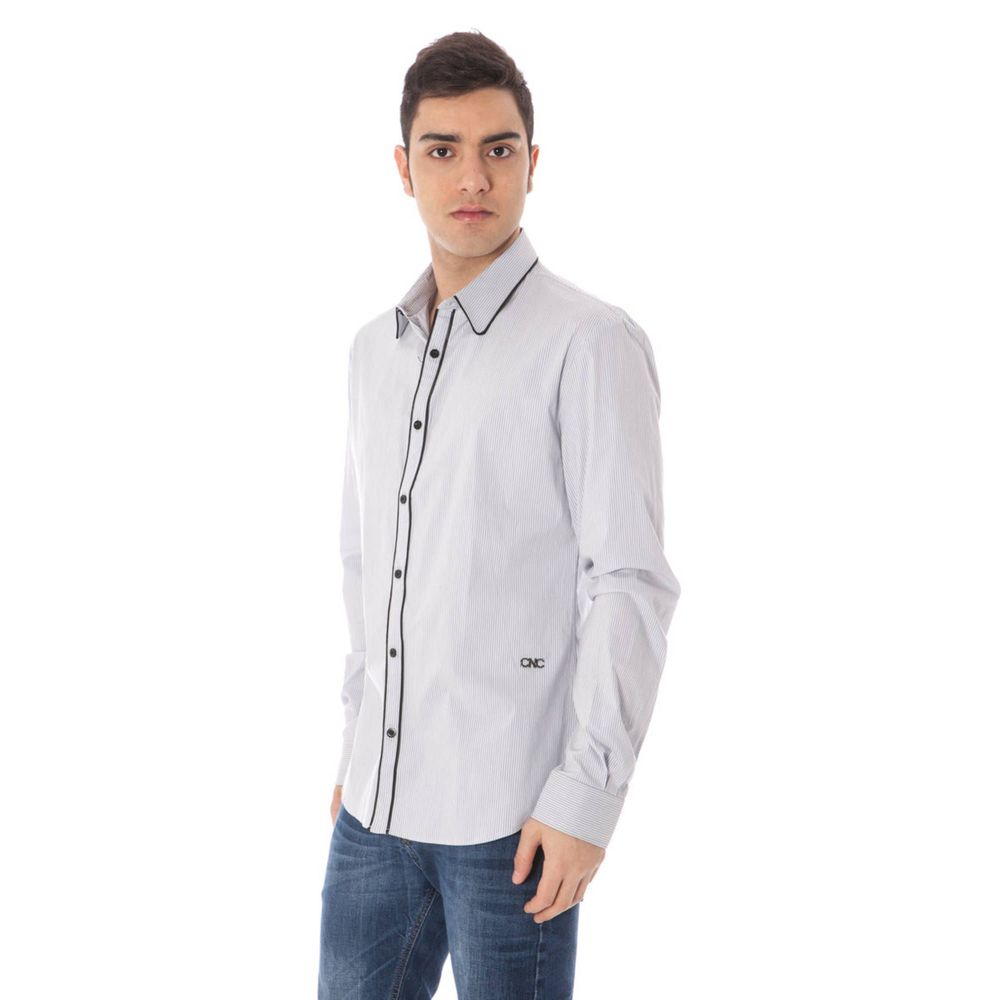 Costume National Blue Dress Shirt for Men detail view