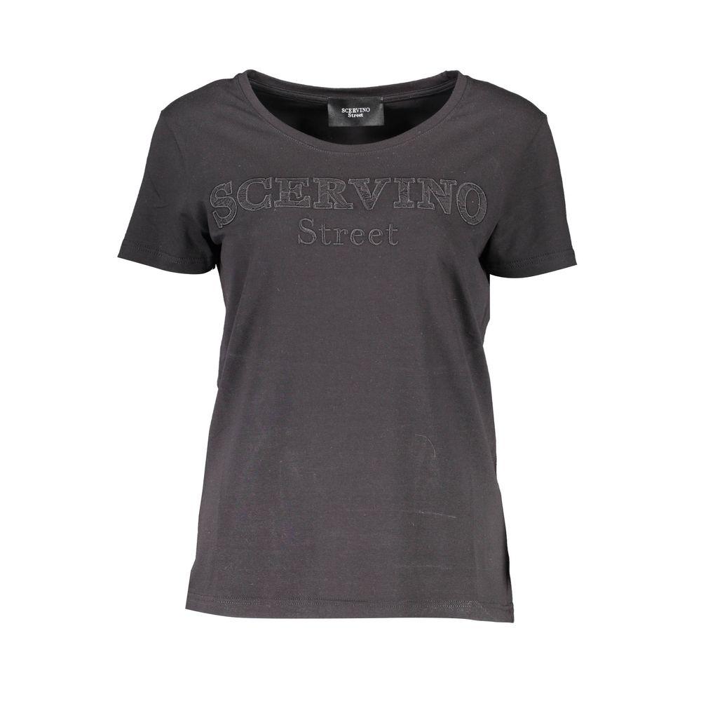 Scervino Street Black T-Shirt for Women