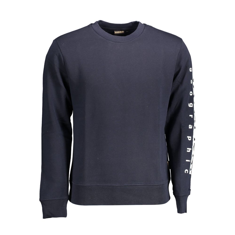 Sweat-shirt en coton bleu Napapijri pour homme