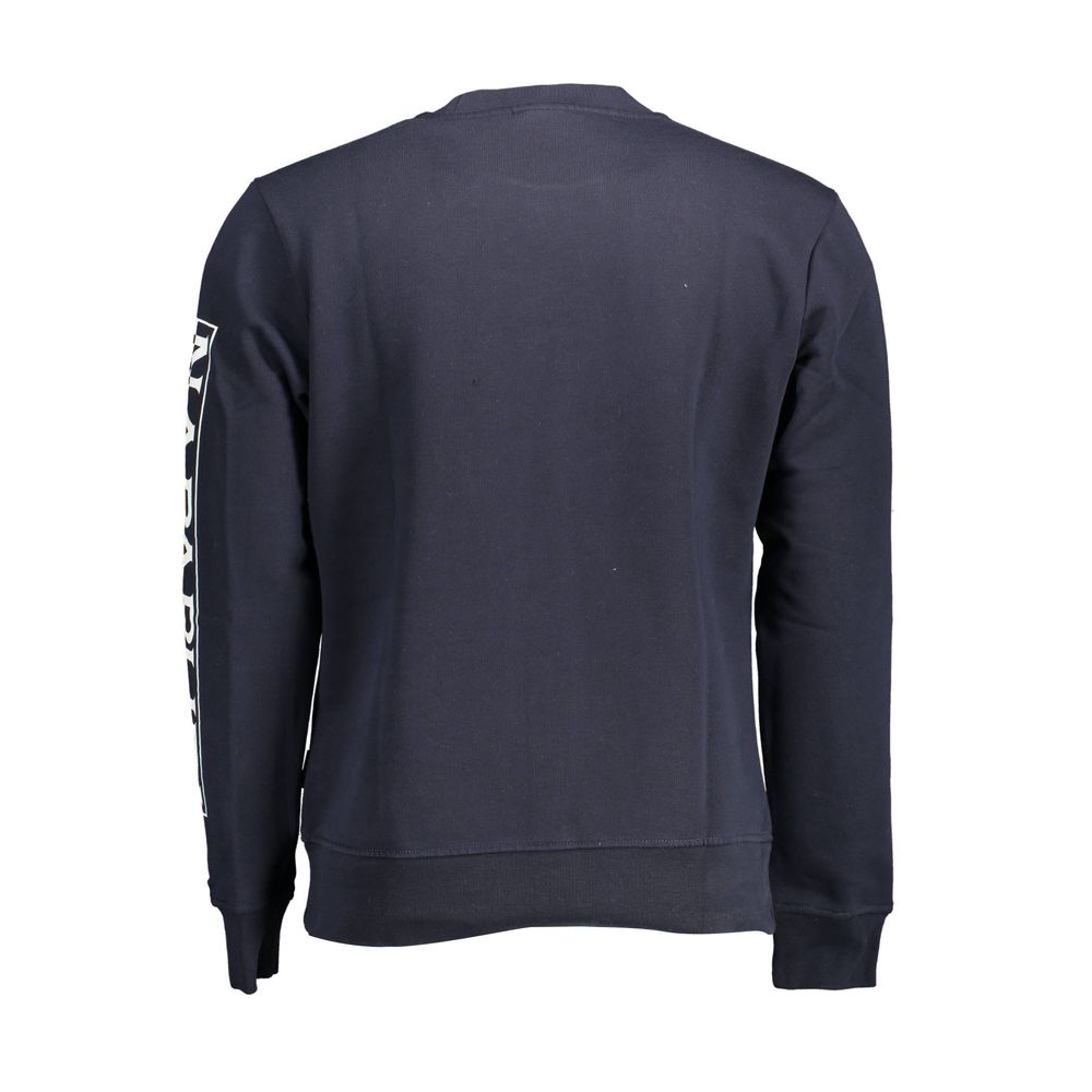 Sweat-shirt en coton bleu Napapijri pour homme