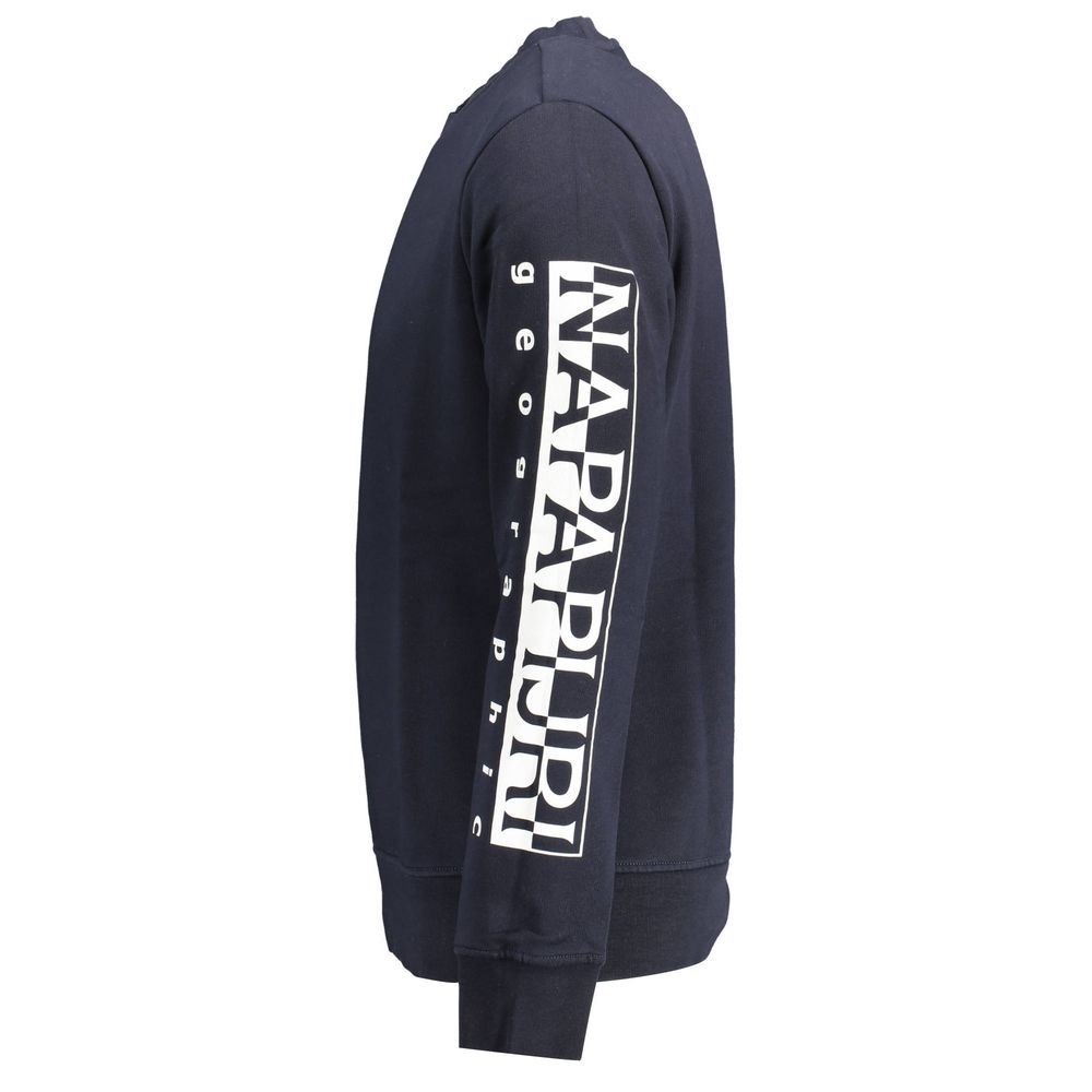 Sweat-shirt en coton bleu Napapijri pour homme