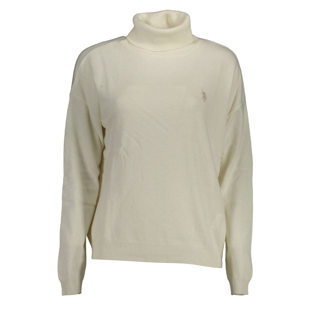 U.S. POLO ASSN. White Turtleneck for Women