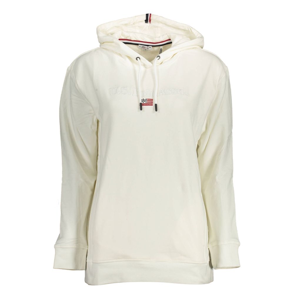 U.S. POLO ASSN. Sweat-shirt blanc en coton pour femme