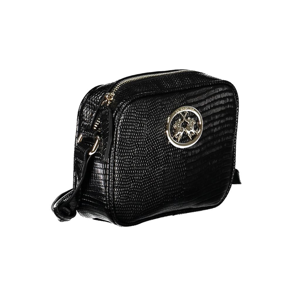 La Martina Black Shoulder Bag for Women detail view
