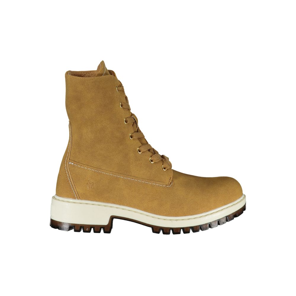 U.S. POLO ASSN. Bottine marron en polyuréthane pour femme