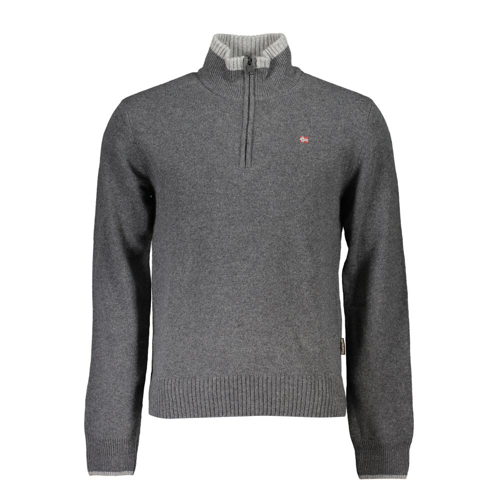 Pull Napapijri pour homme en tissu gris