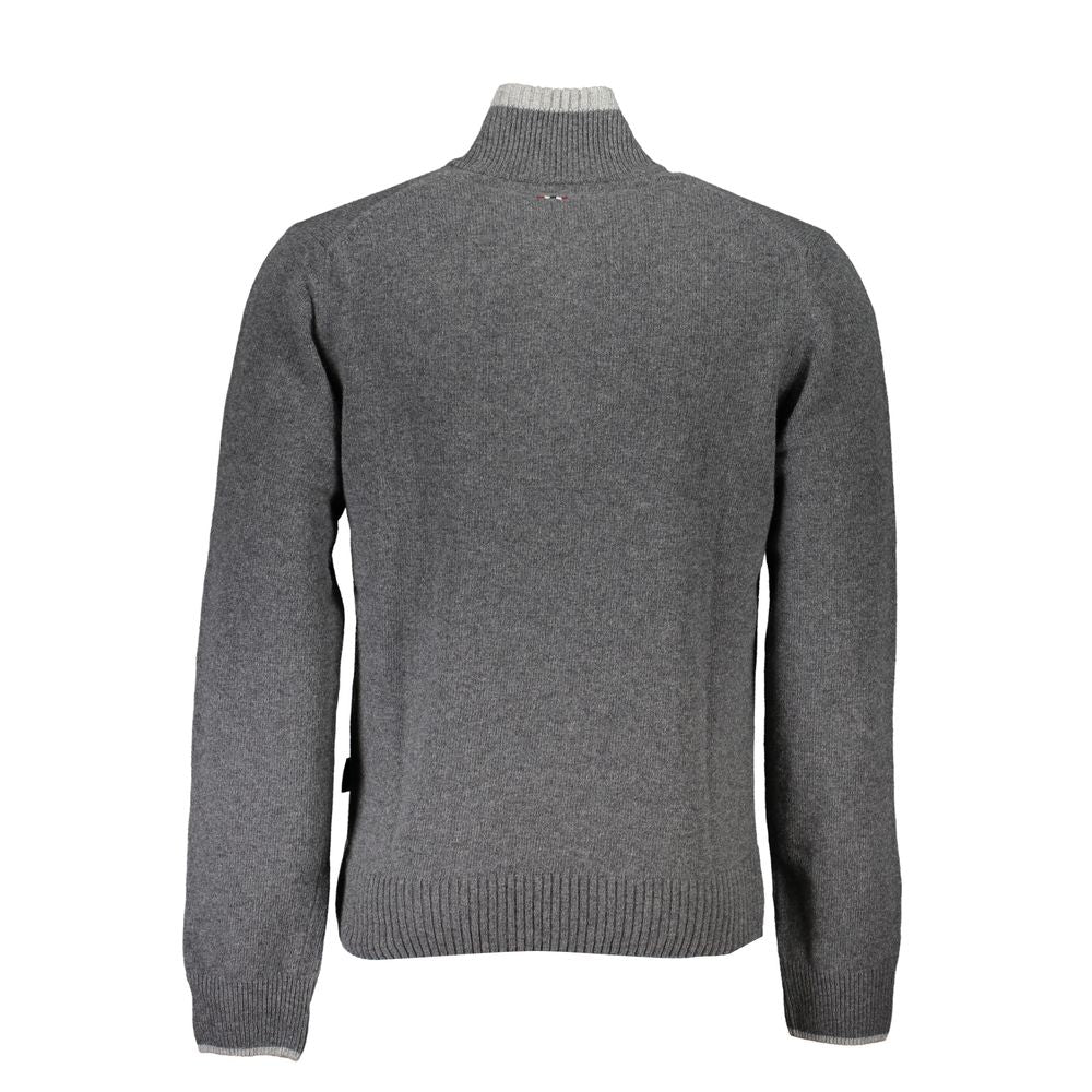 Pull Napapijri pour homme en tissu gris