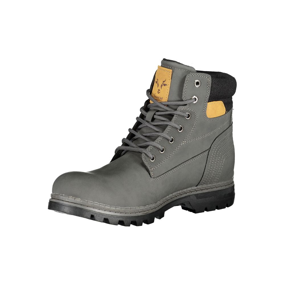 Carrera Grey Lace Up Boots for Men detail view
