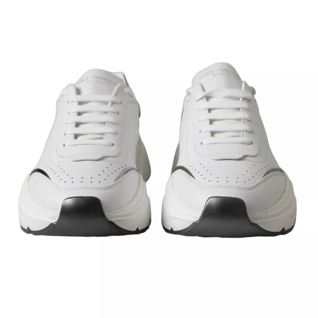 Dolce & Gabbana White Low Top Sneakers for Men side view