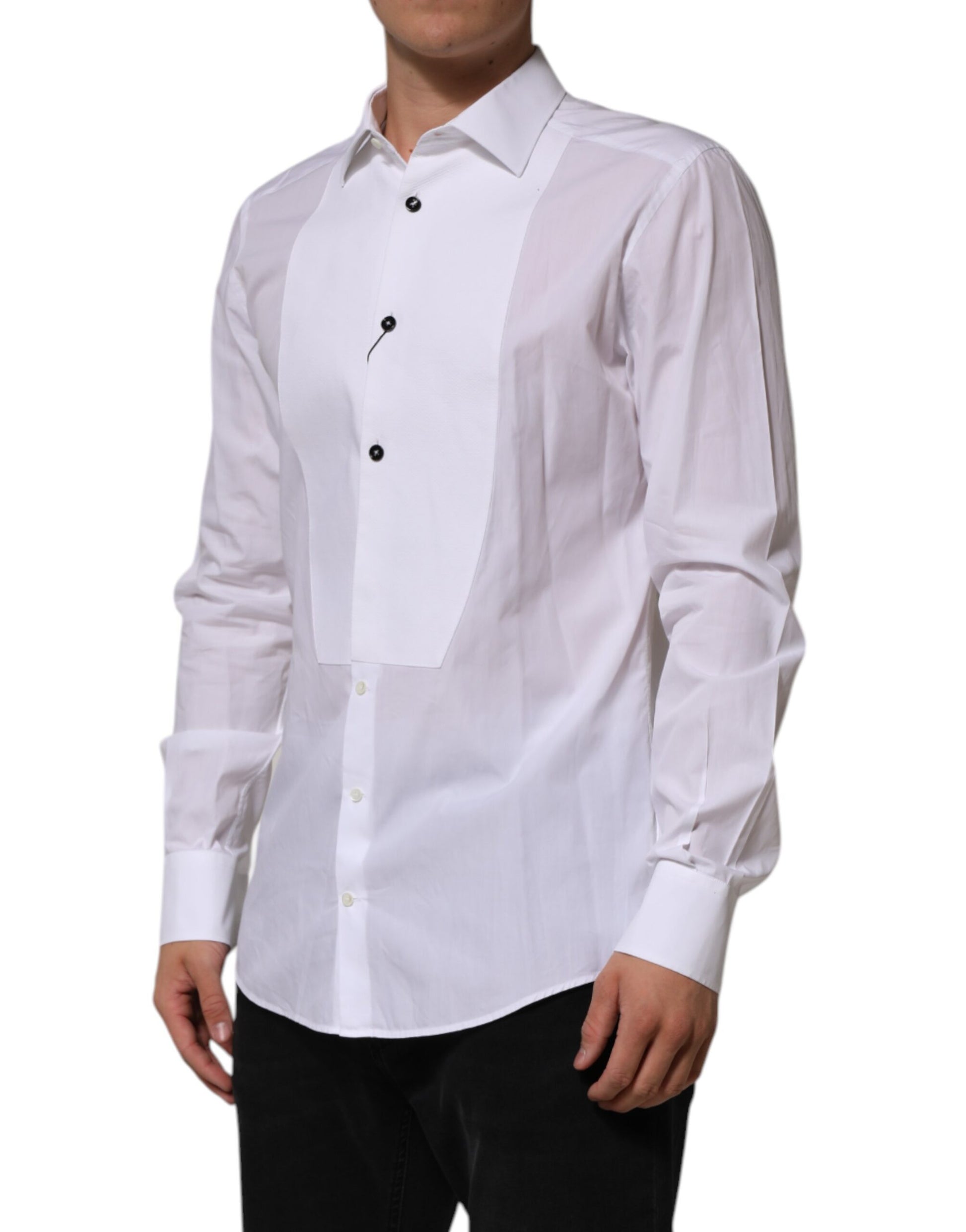 Dolce & Gabbana White Dress Shirt for Men detail view