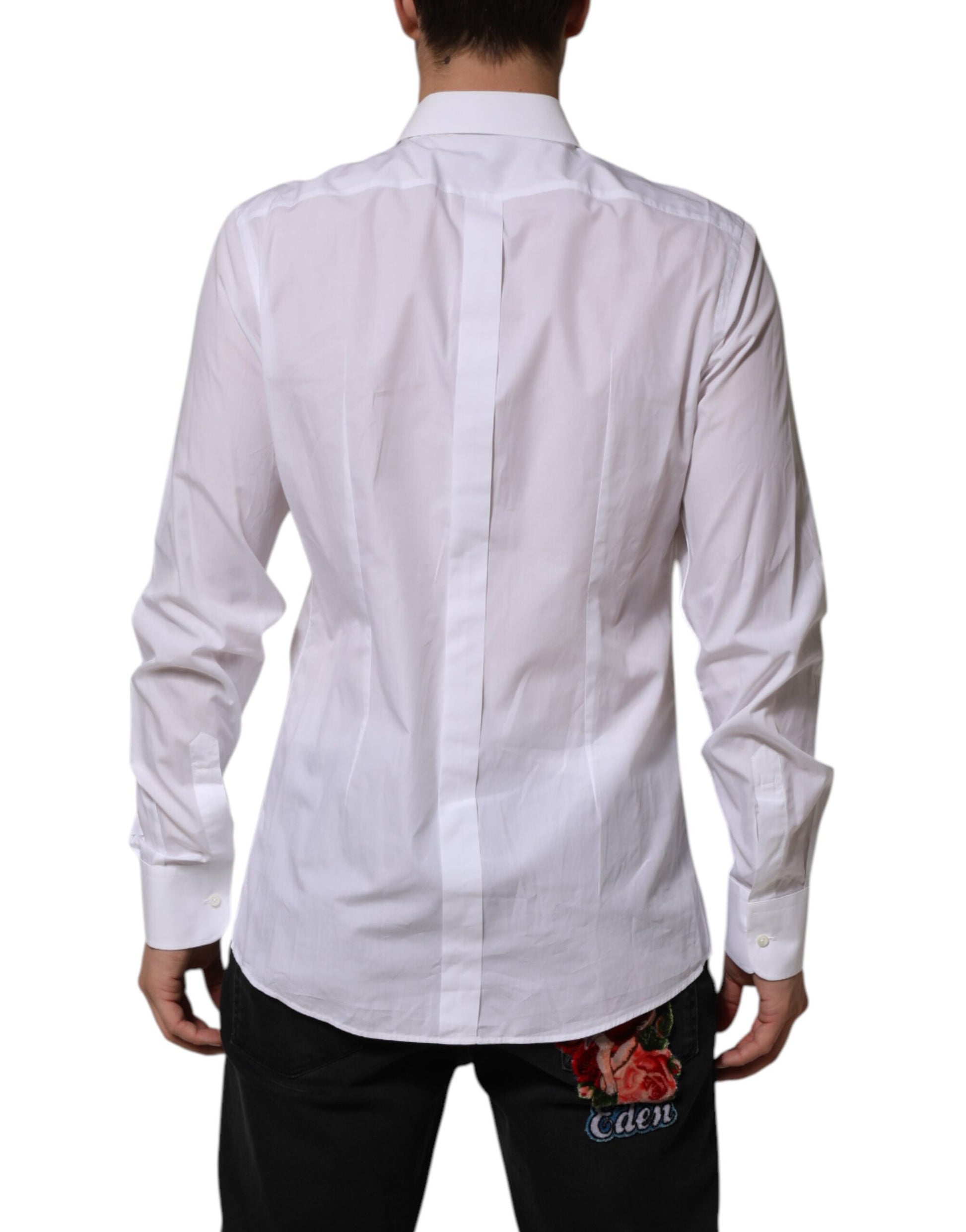 Dolce & Gabbana White Dress Shirt for Men side view