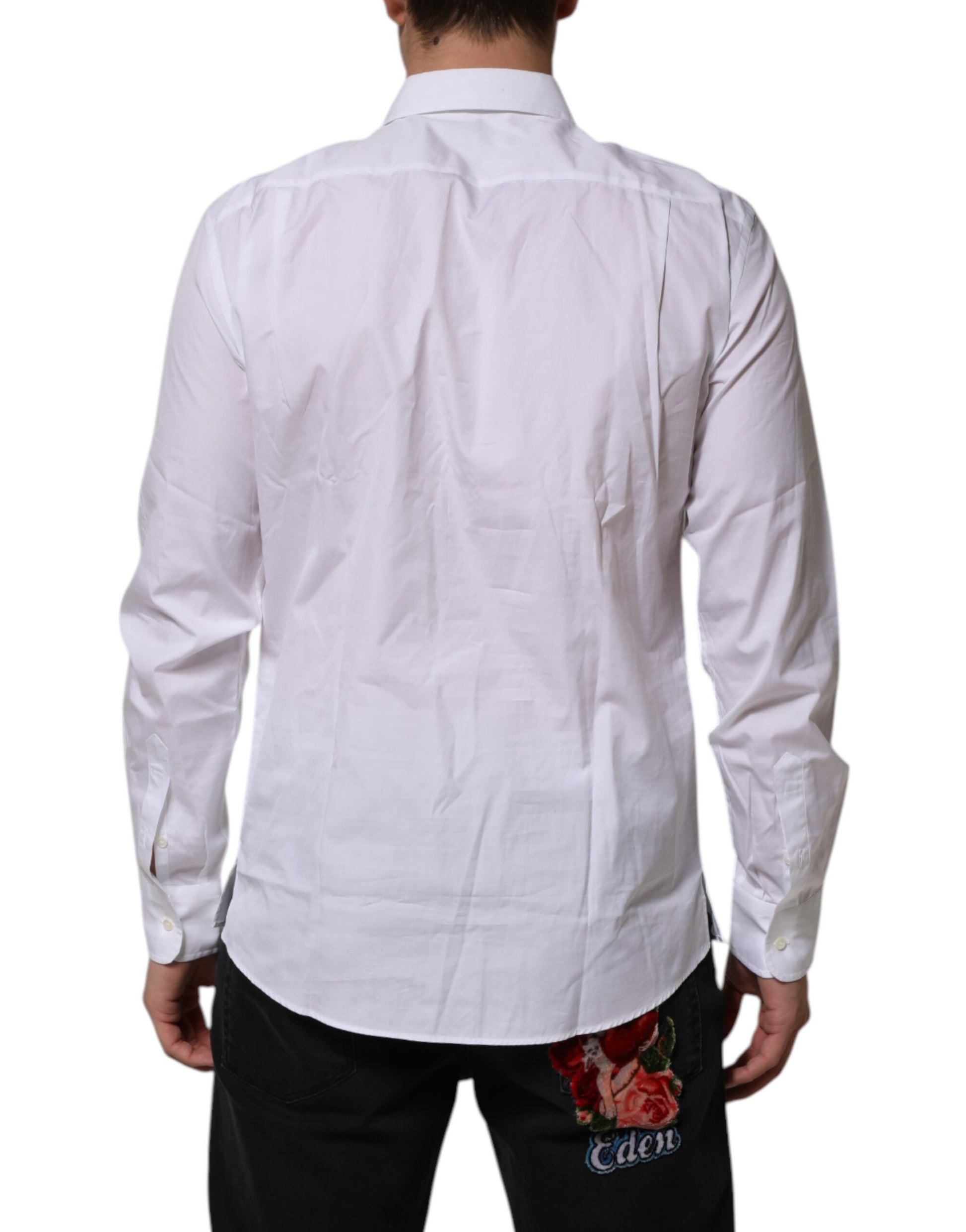 Dolce & Gabbana White Dress Shirt for Men side view