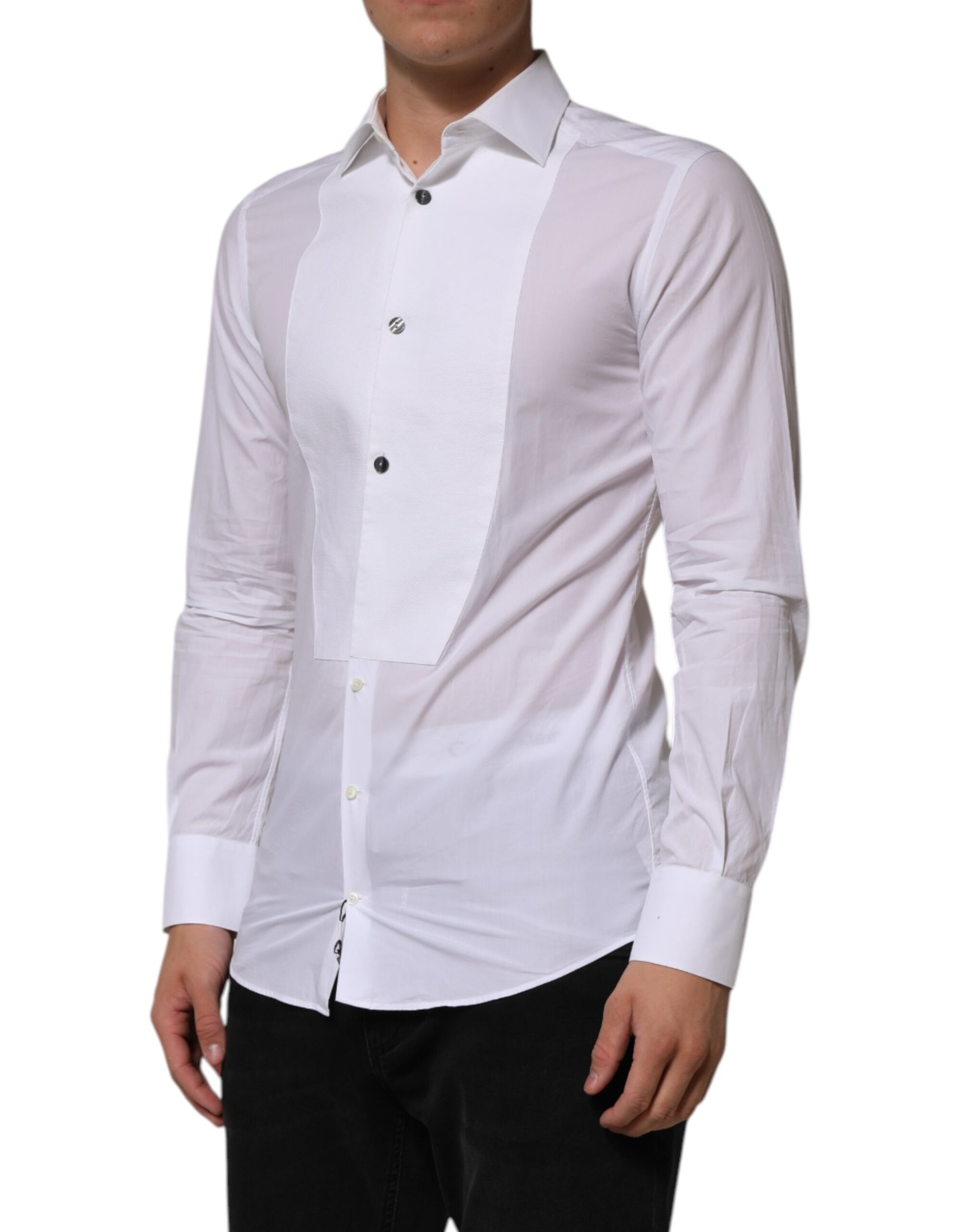 Dolce & Gabbana White Dress Shirt for Men detail view