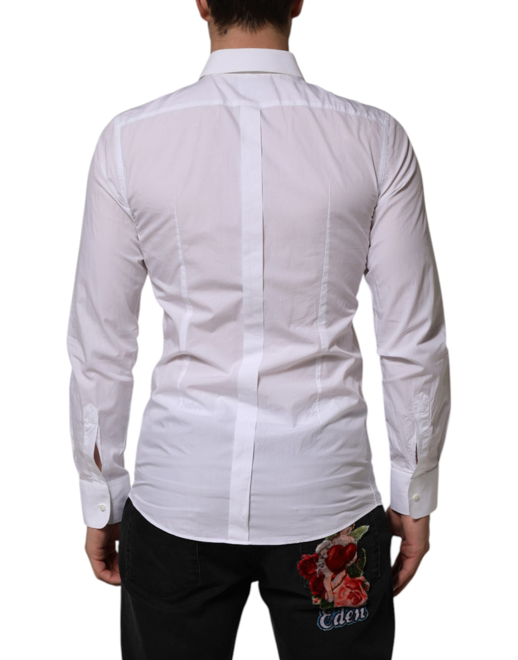 Dolce & Gabbana White Dress Shirt for Men side view