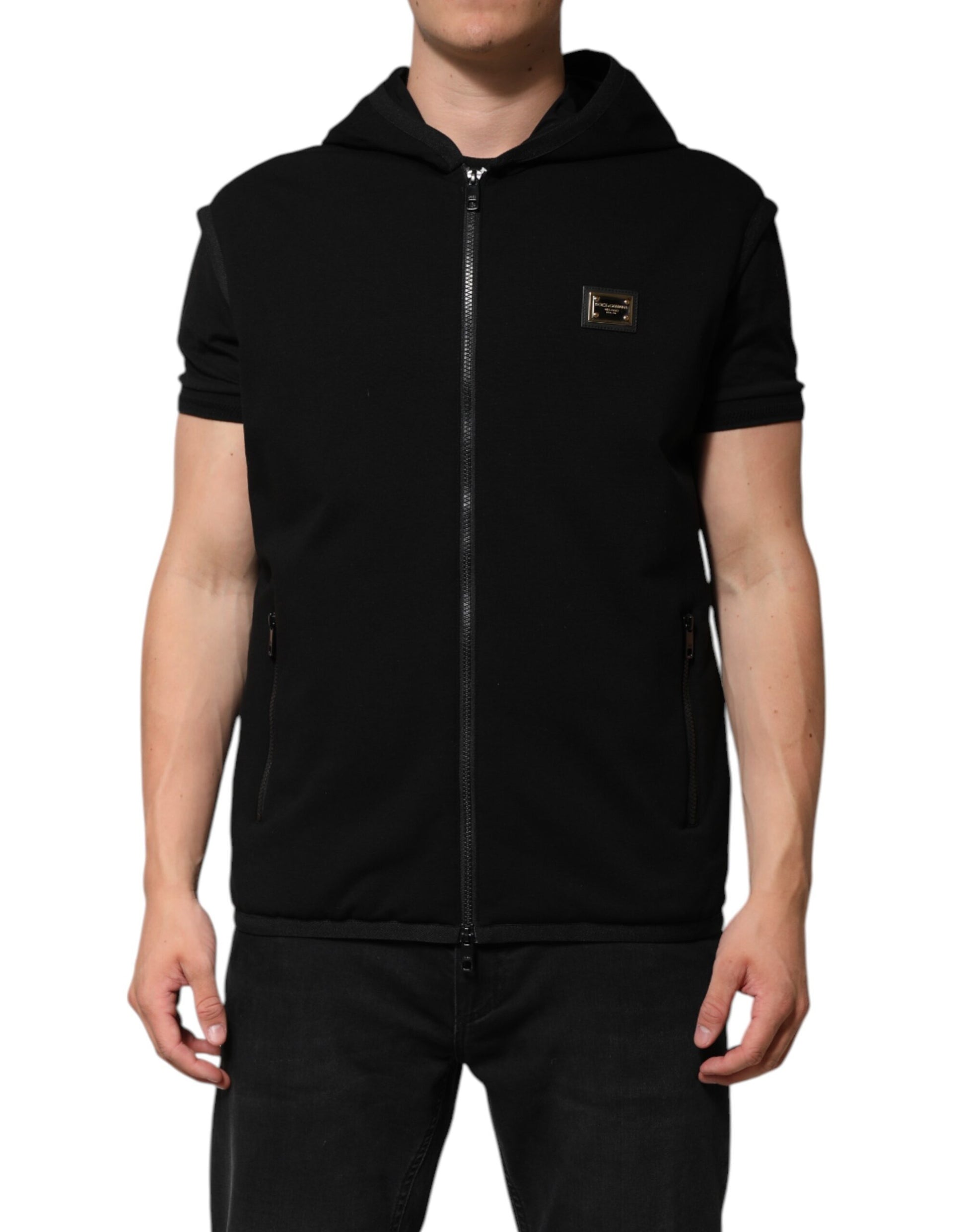 Dolce & Gabbana Black Sleeveless Jacket for Men alternate view