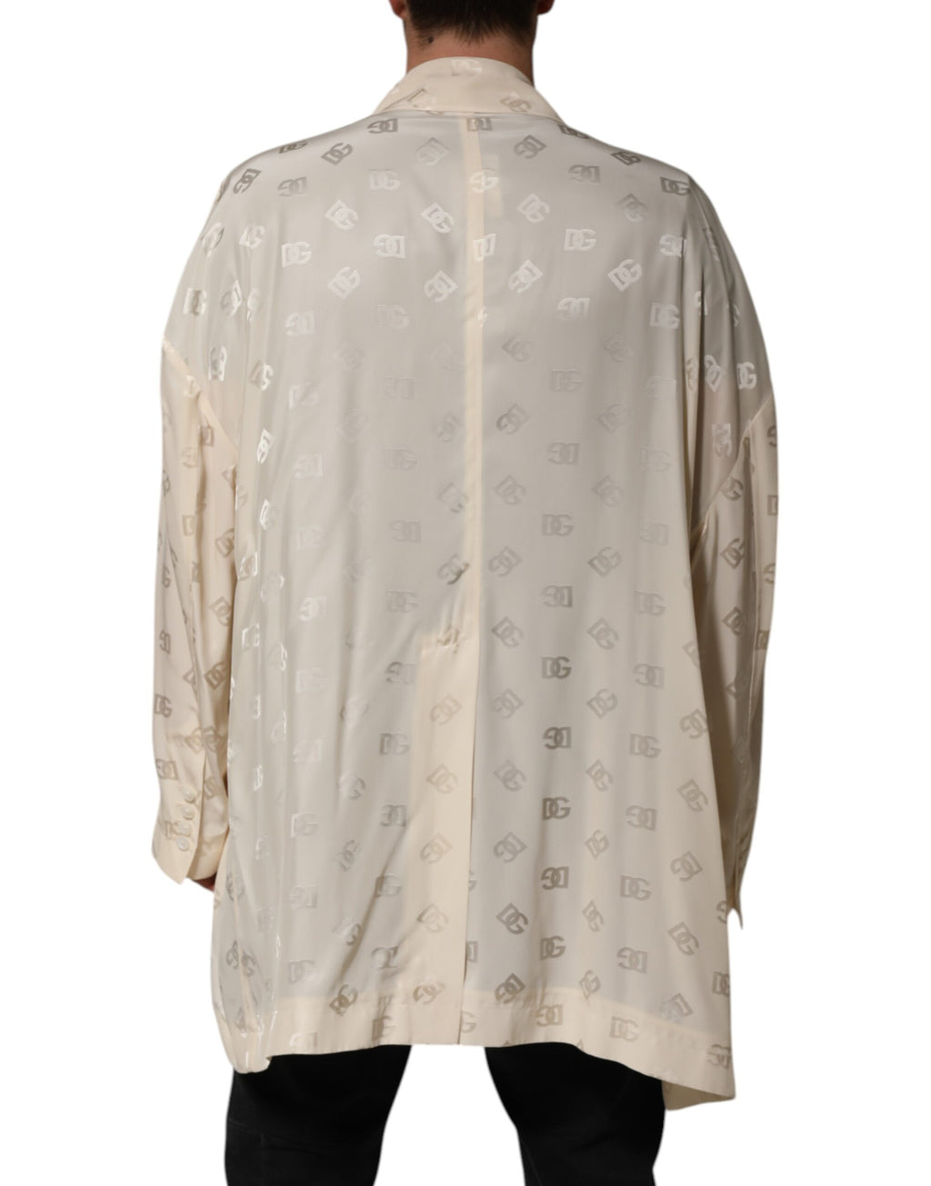 Dolce & Gabbana Beige Coat for Men side view