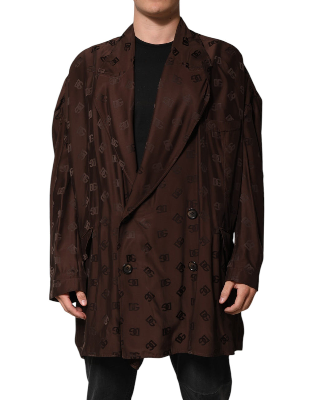 Dolce & Gabbana Brown Coat for Men