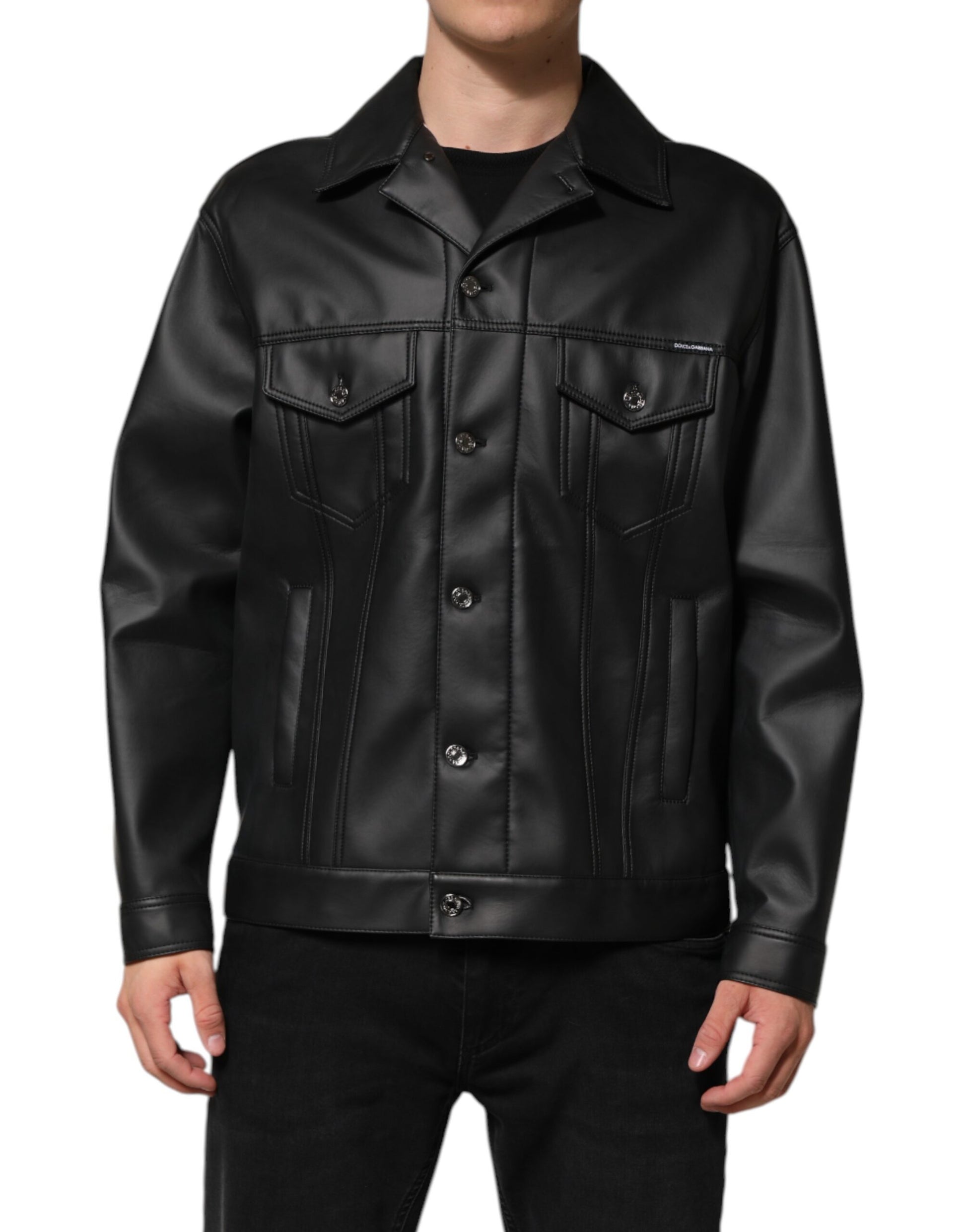 Dolce & Gabbana Black Biker Jackets for Men alternate view