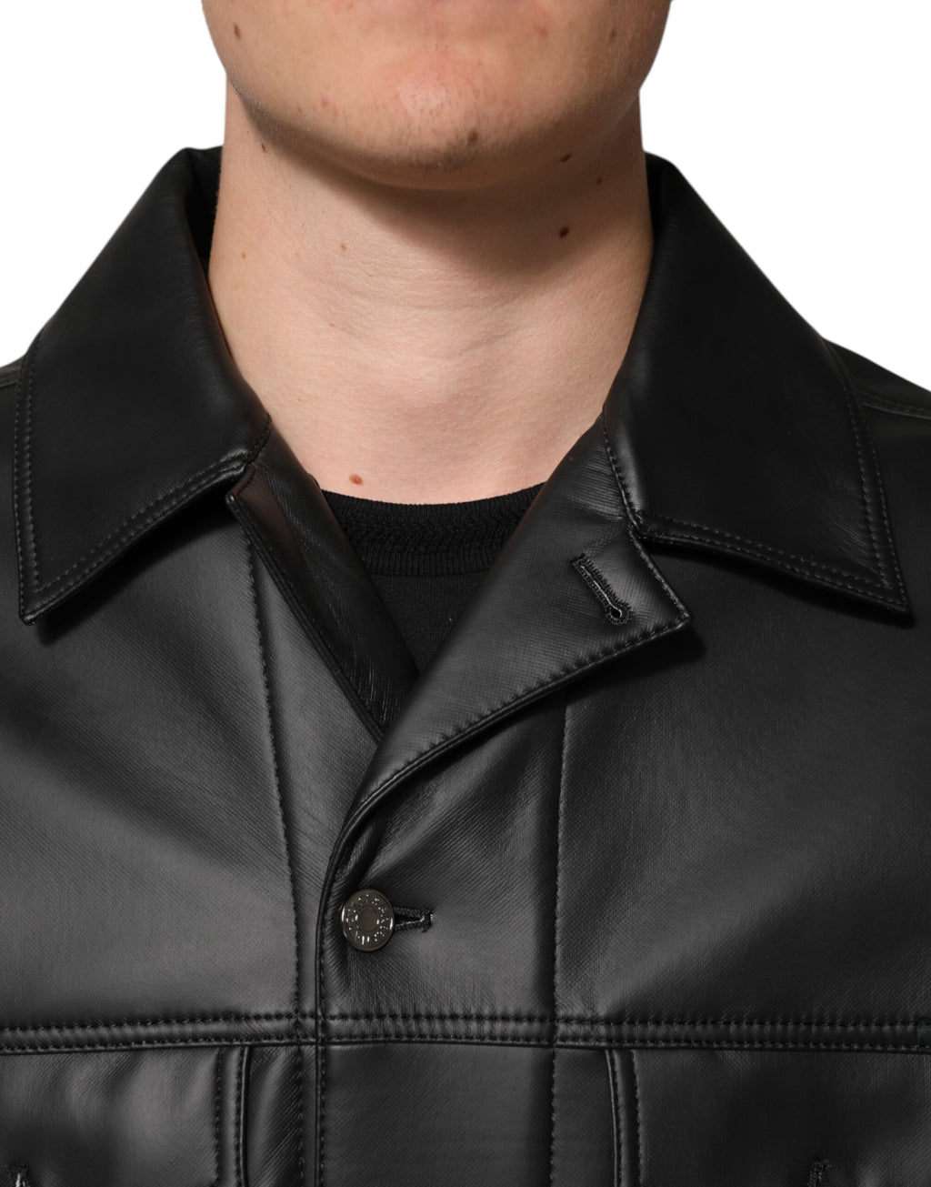 Dolce & Gabbana Black Biker Jackets for Men additional view