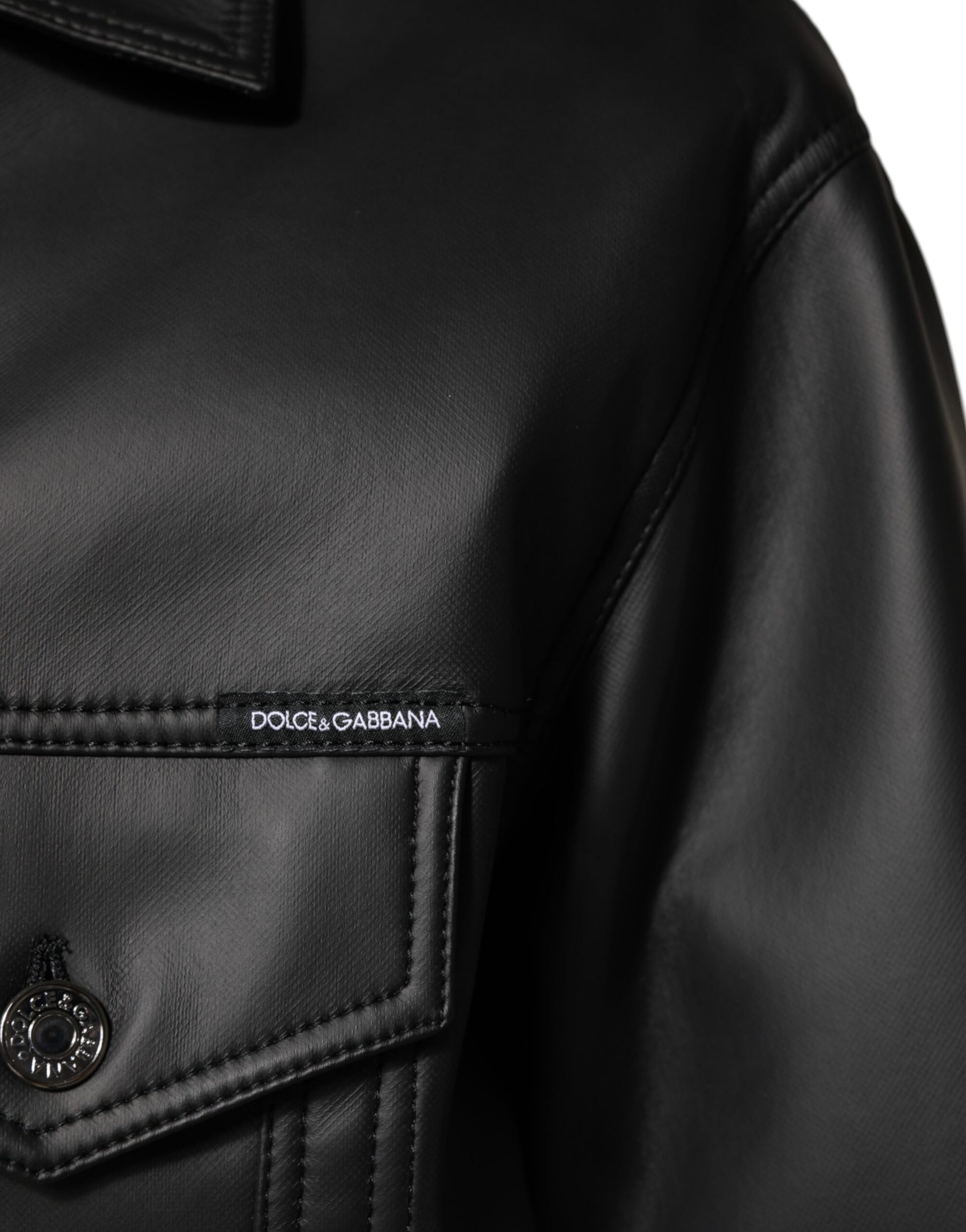 Dolce & Gabbana Black Biker Jackets for Men additional view
