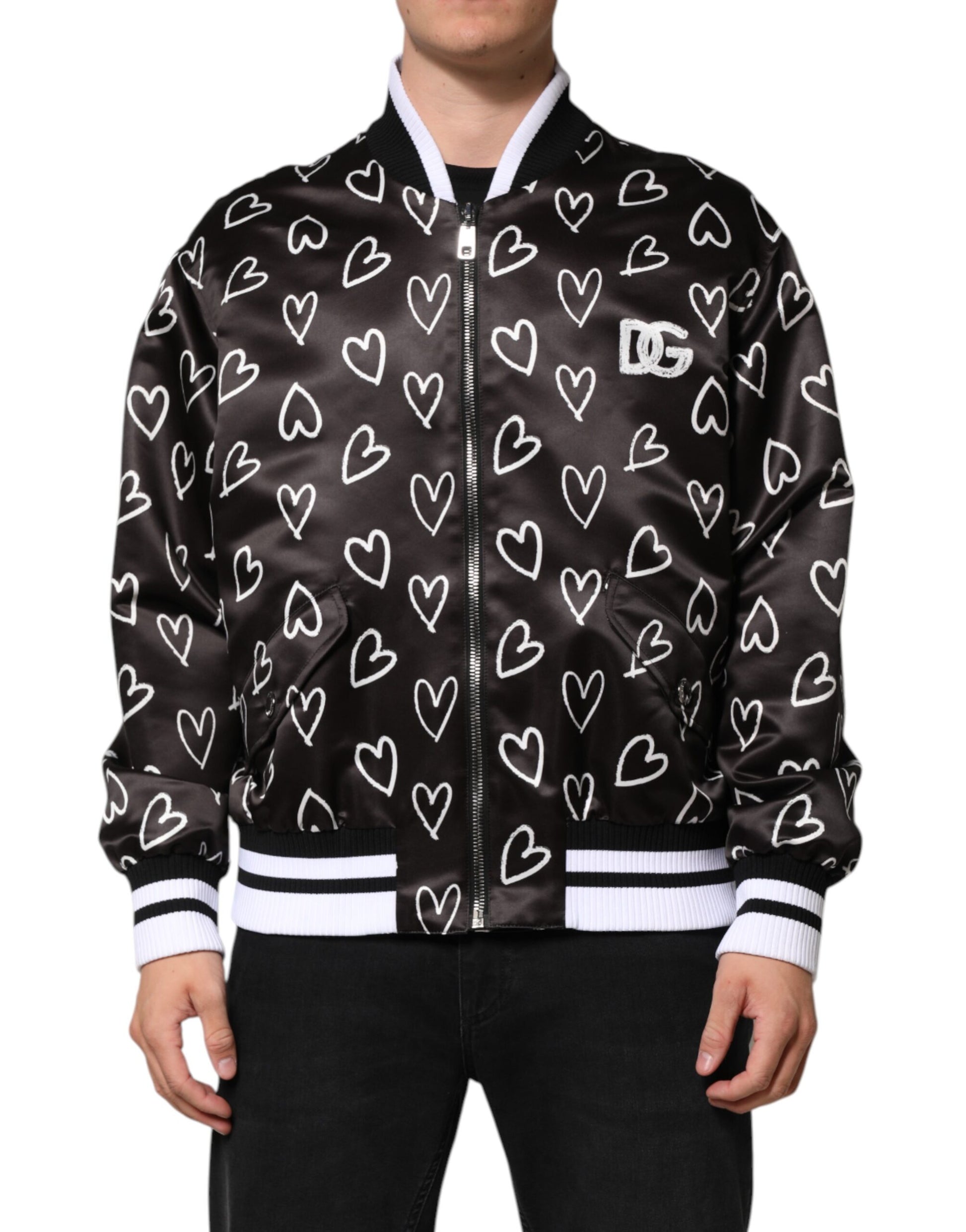 Dolce & Gabbana Black Bomber for Men alternate view