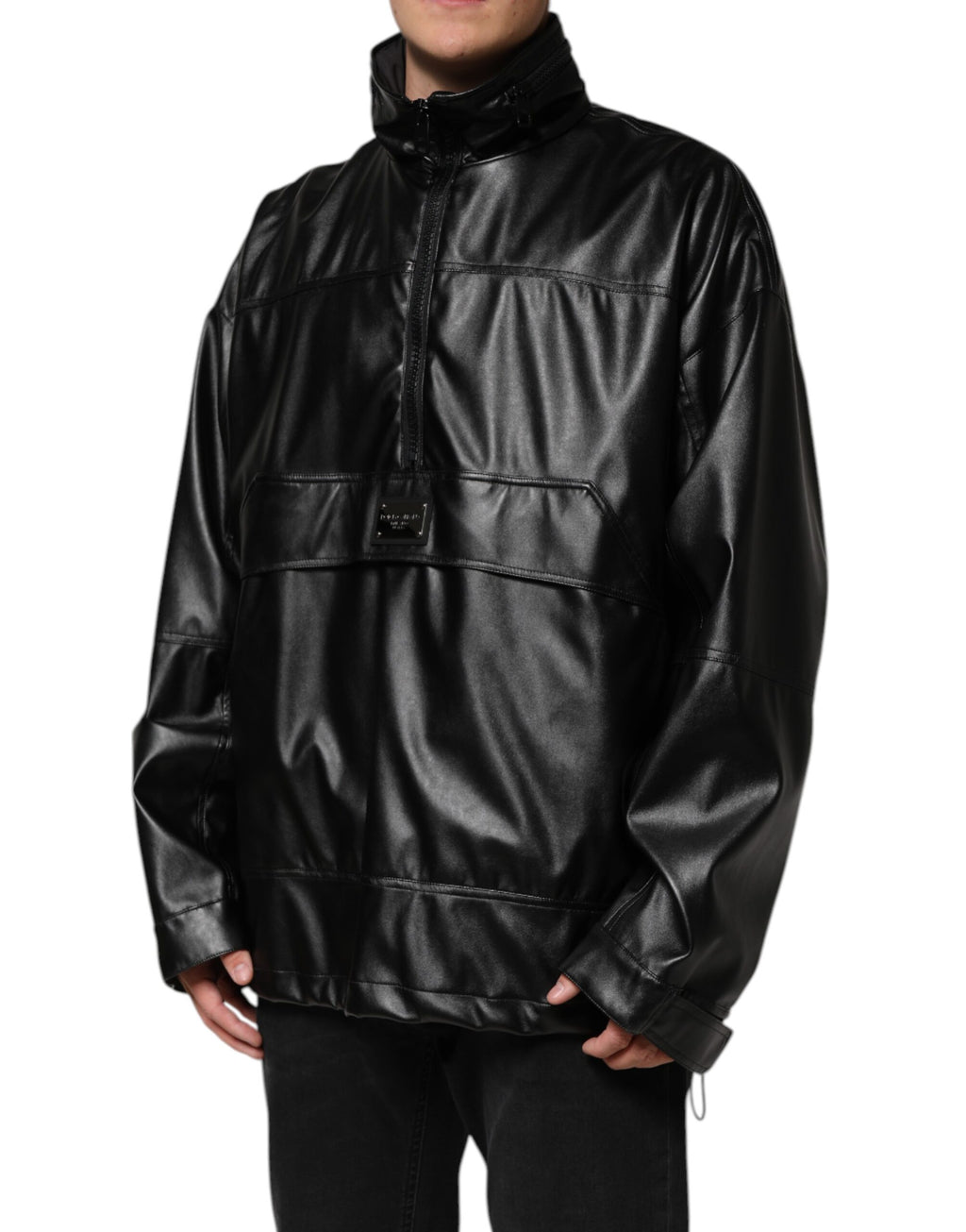 Dolce & Gabbana Black Bomber for Men detail view