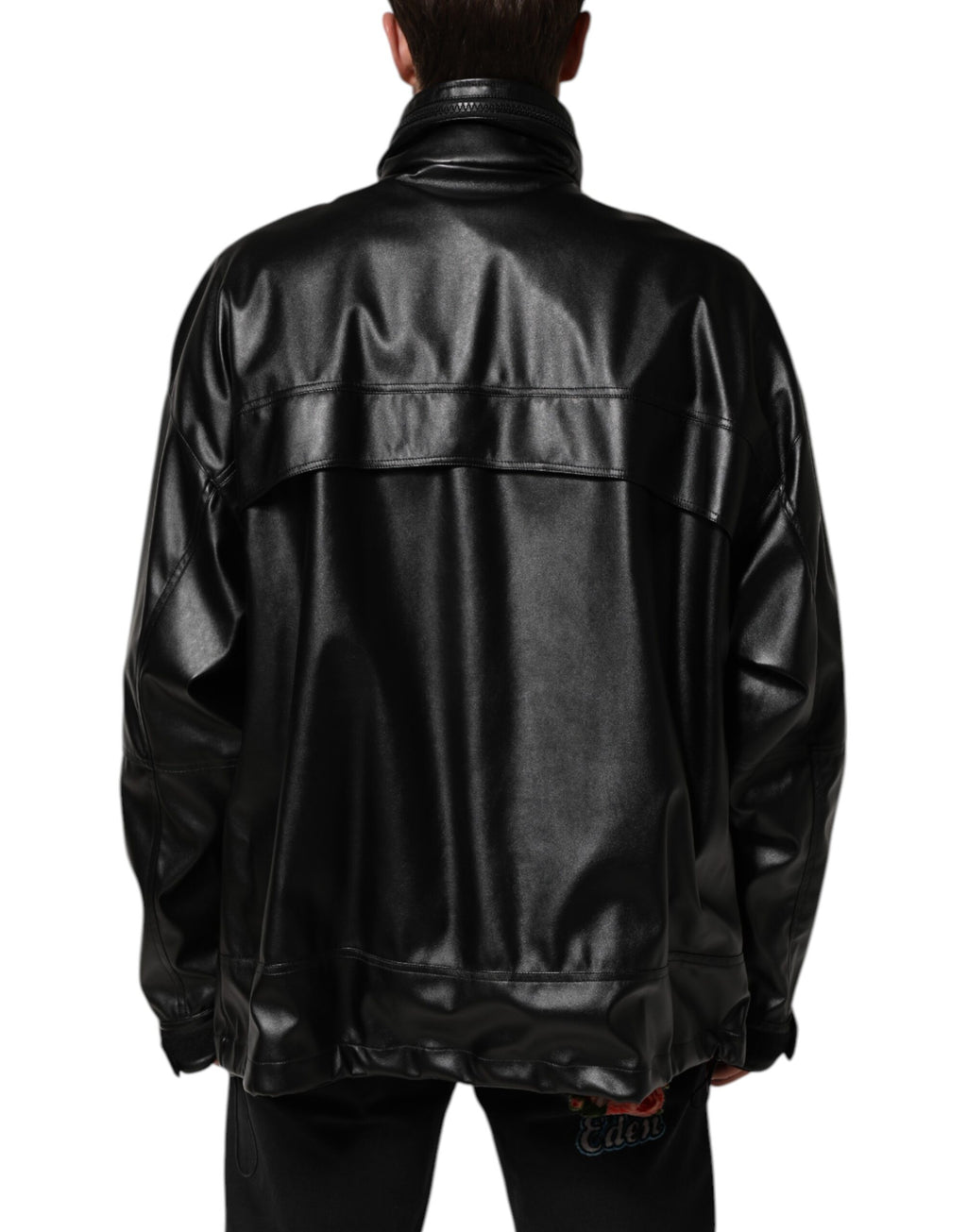 Dolce & Gabbana Black Bomber for Men side view