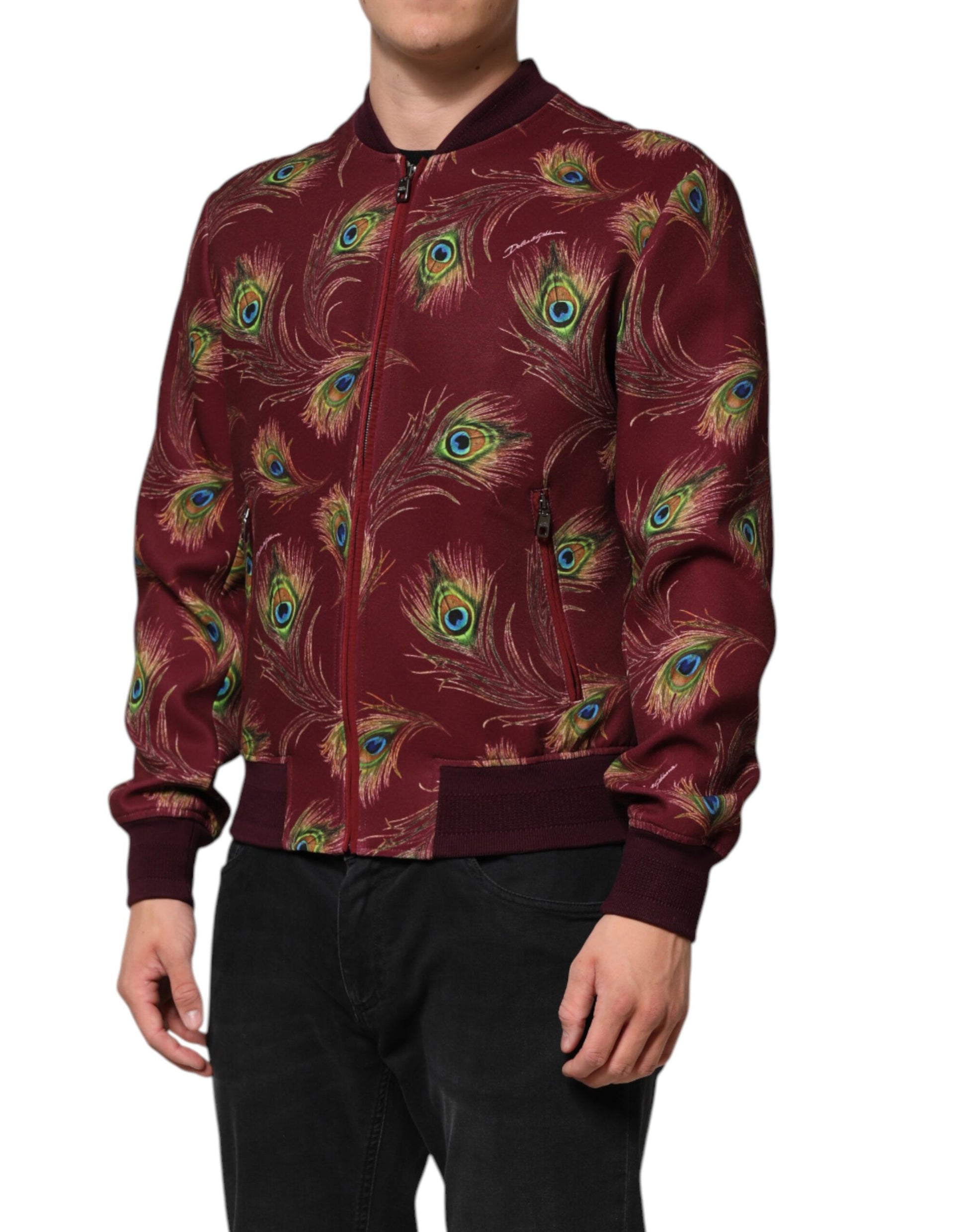 Dolce & Gabbana Red Bomber for Men detail view