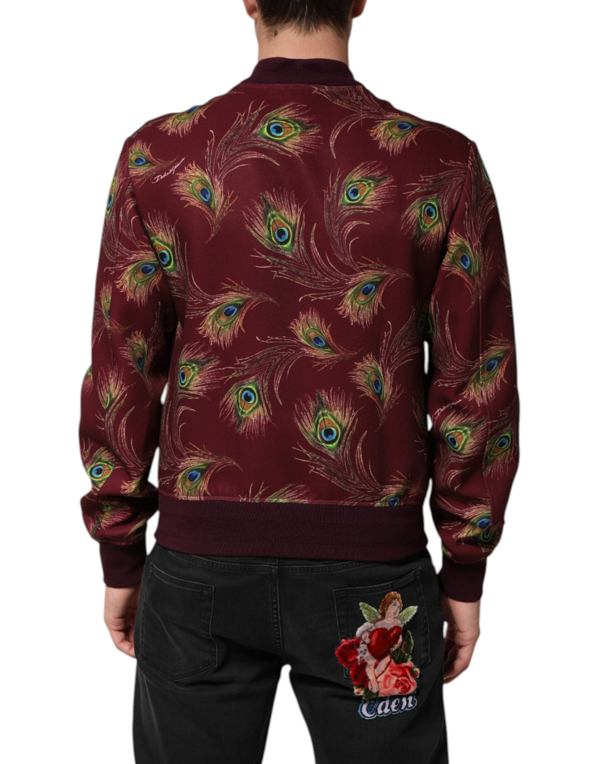 Dolce & Gabbana Red Bomber for Men side view